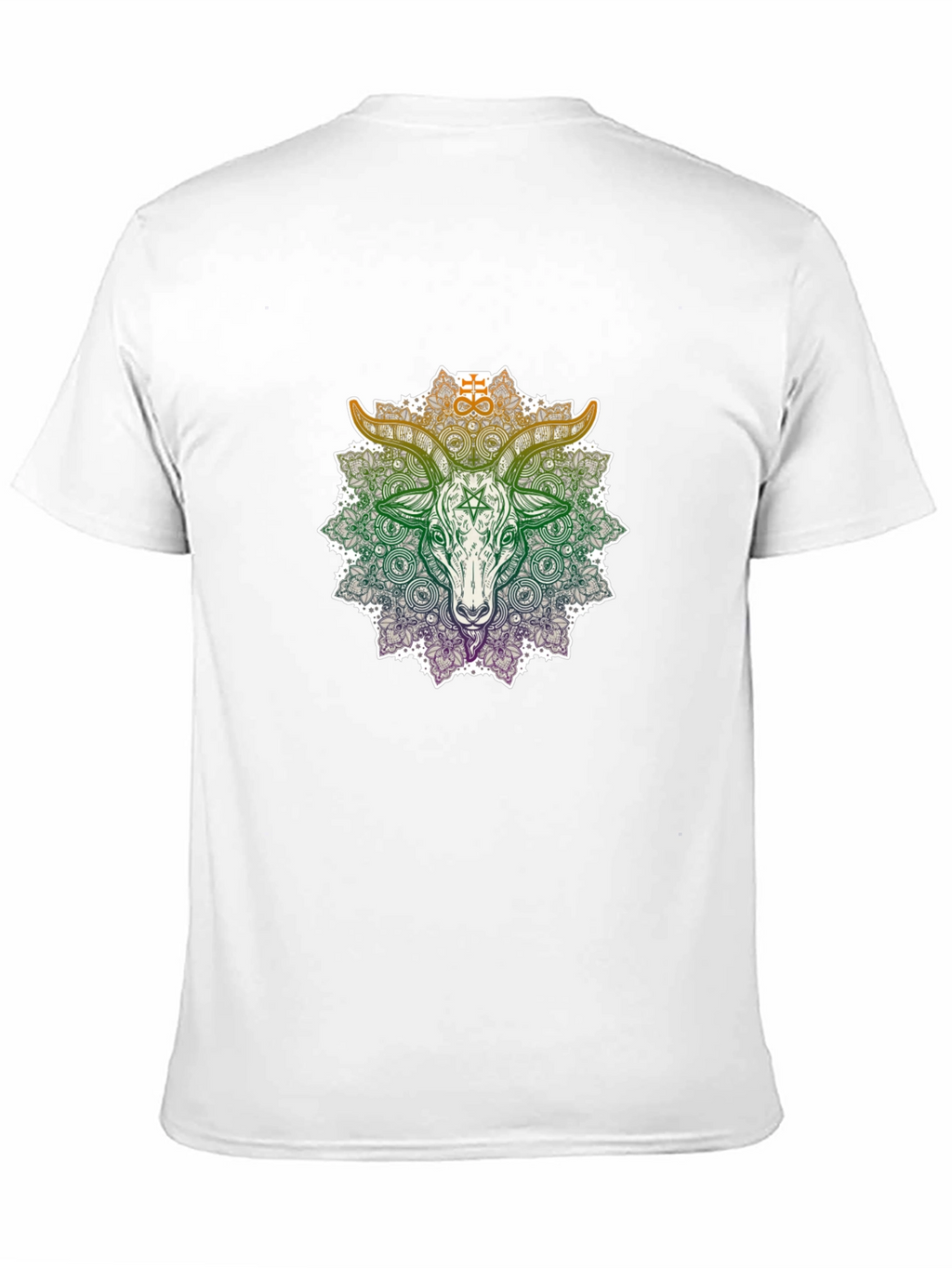 Occult Goat Mandala Graphic T-Shirt