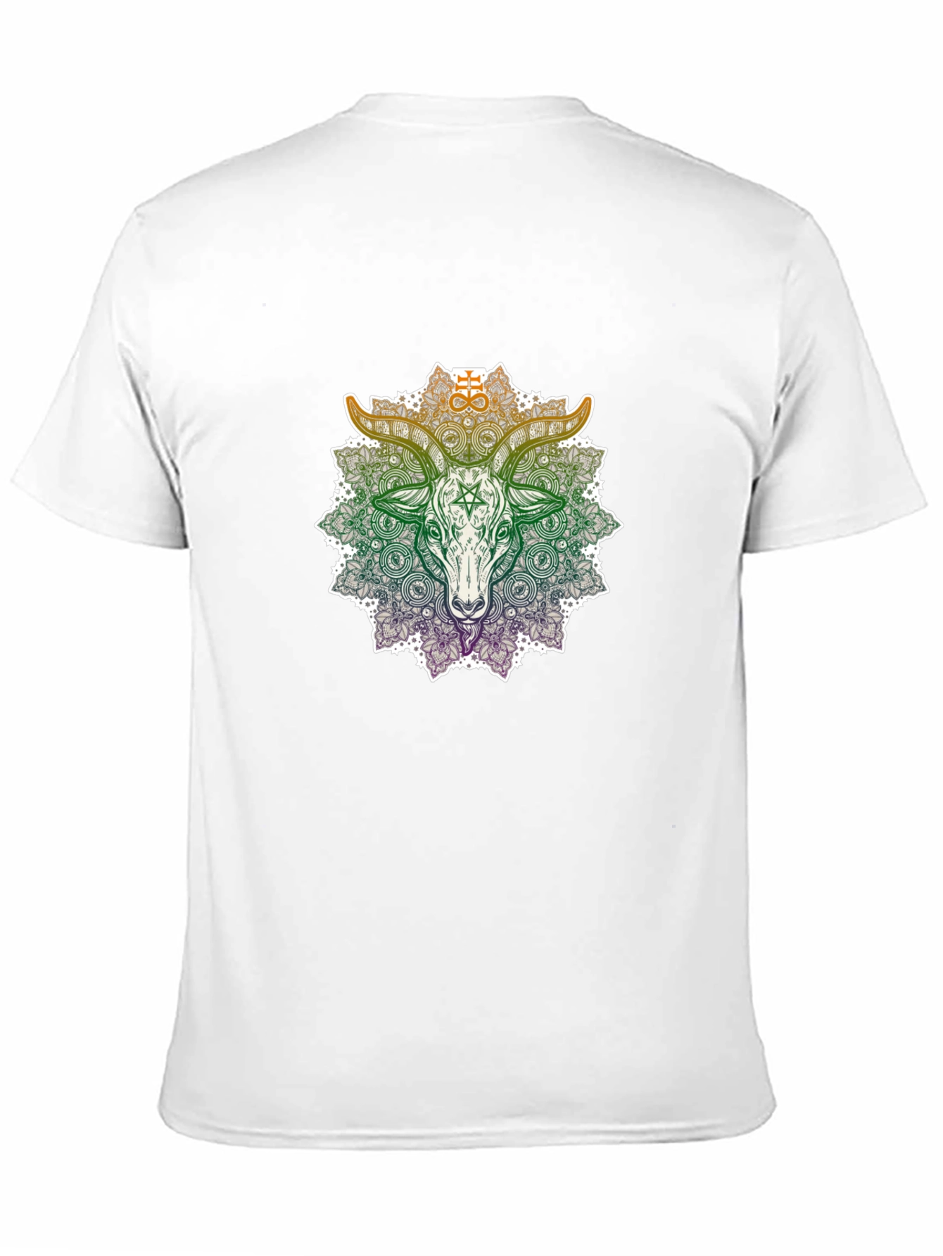 Occult Goat Mandala Graphic T-Shirt