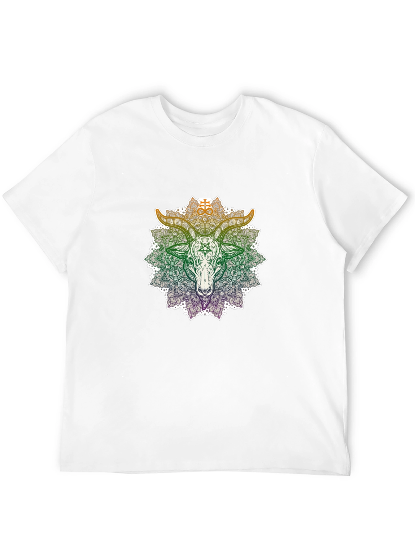 Occult Goat Mandala Graphic T-Shirt