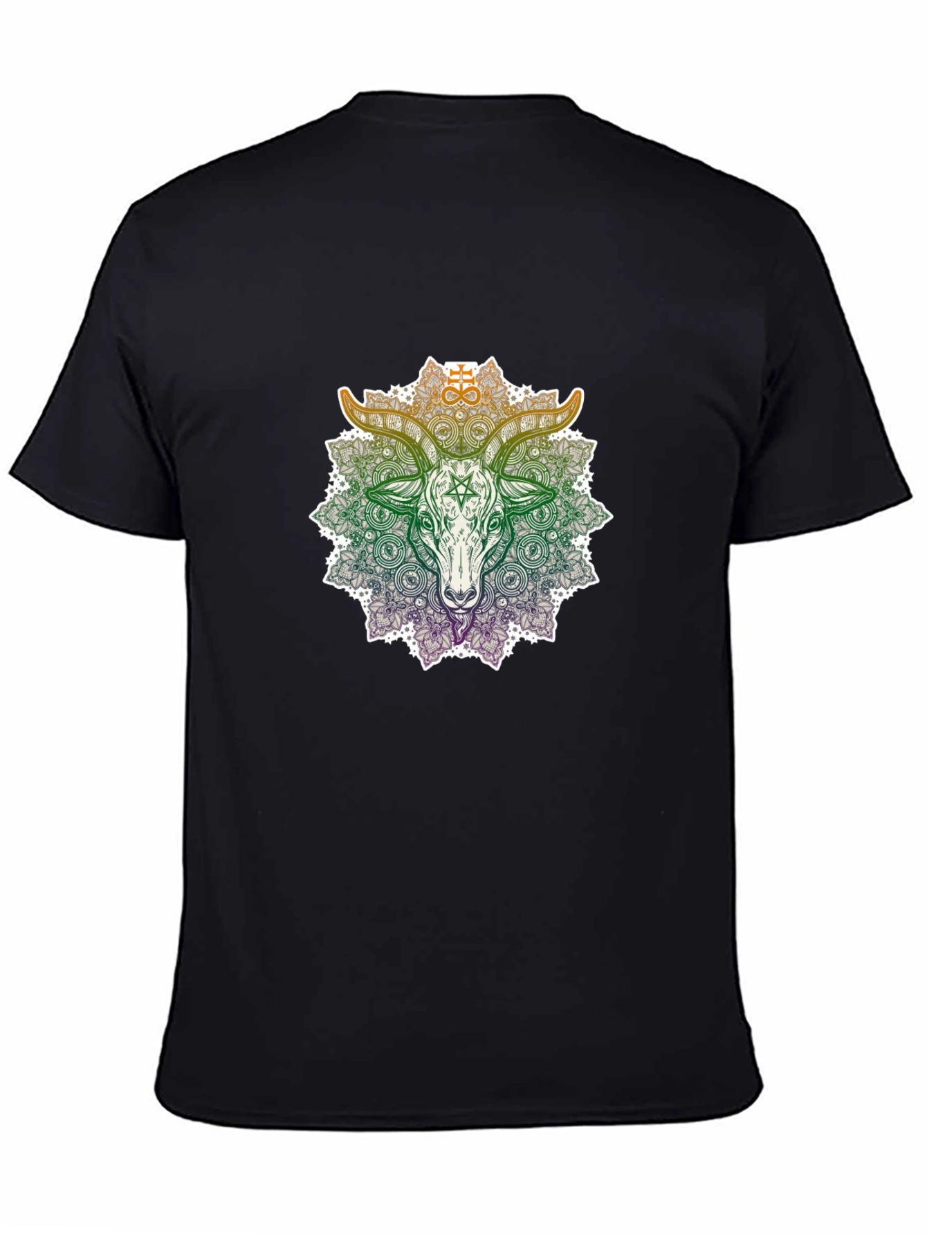 Occult Goat Mandala Graphic T-Shirt