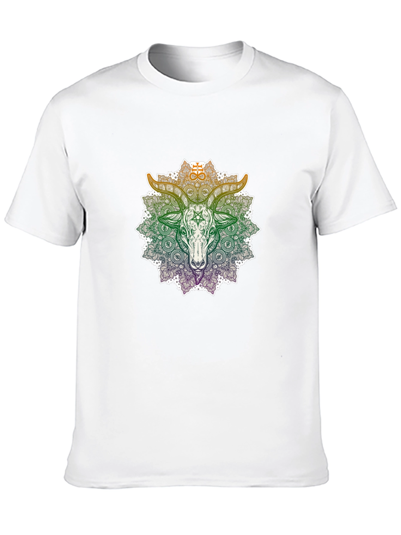 Occult Goat Mandala Graphic T-Shirt