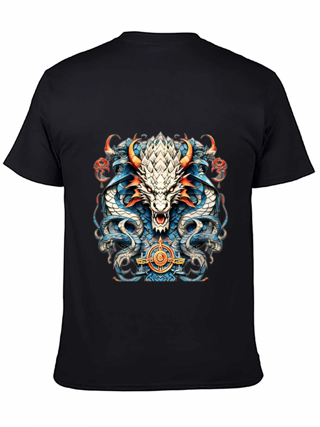 Dragon Graphic T-Shirt - Mens Black Tee