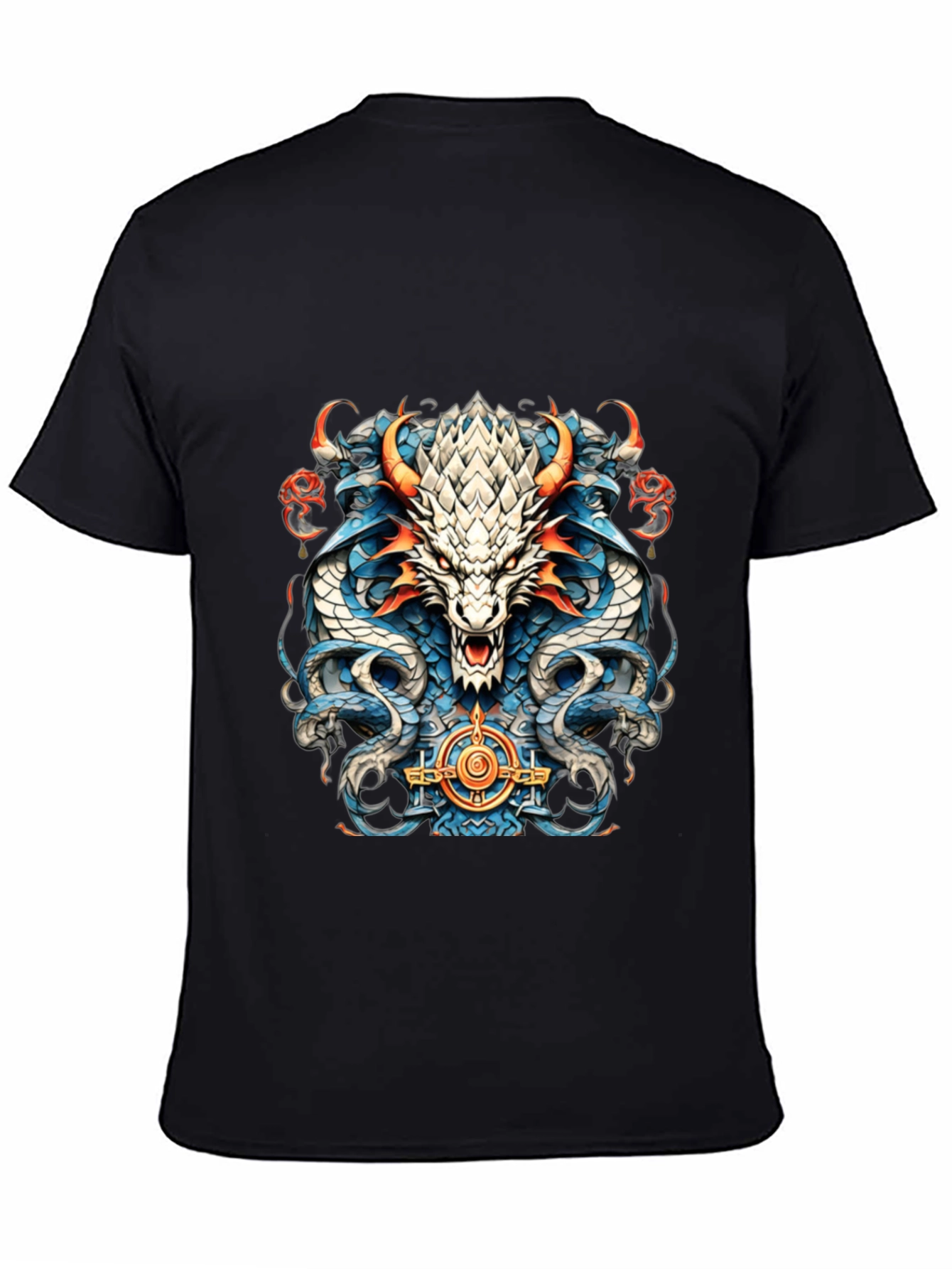 Dragon Graphic T-Shirt - Mens Black Tee
