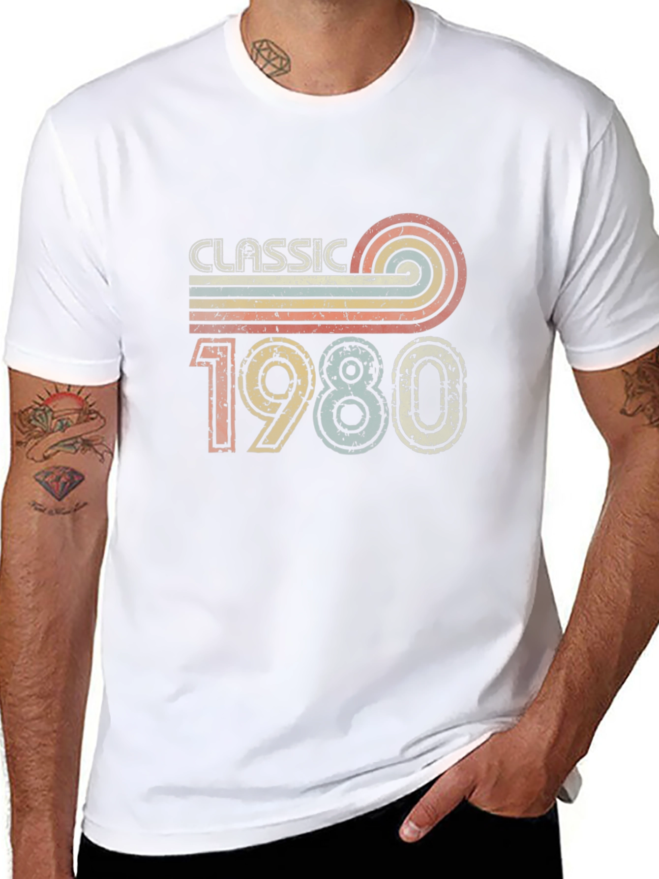 Classic 1980 Retro T-Shirt - Vintage Style