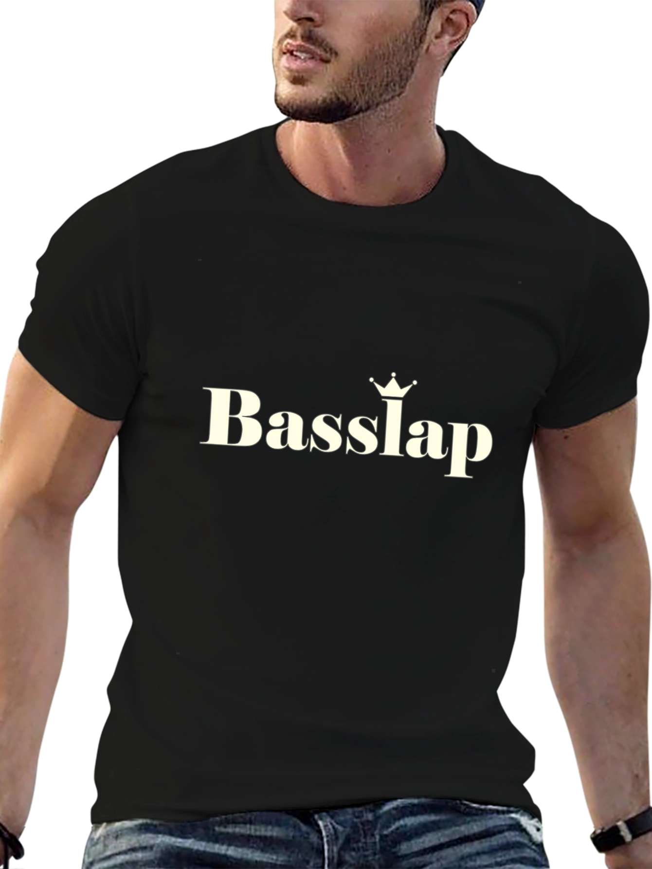 Basslap Graphic Tee - Black Cotton T-Shirt