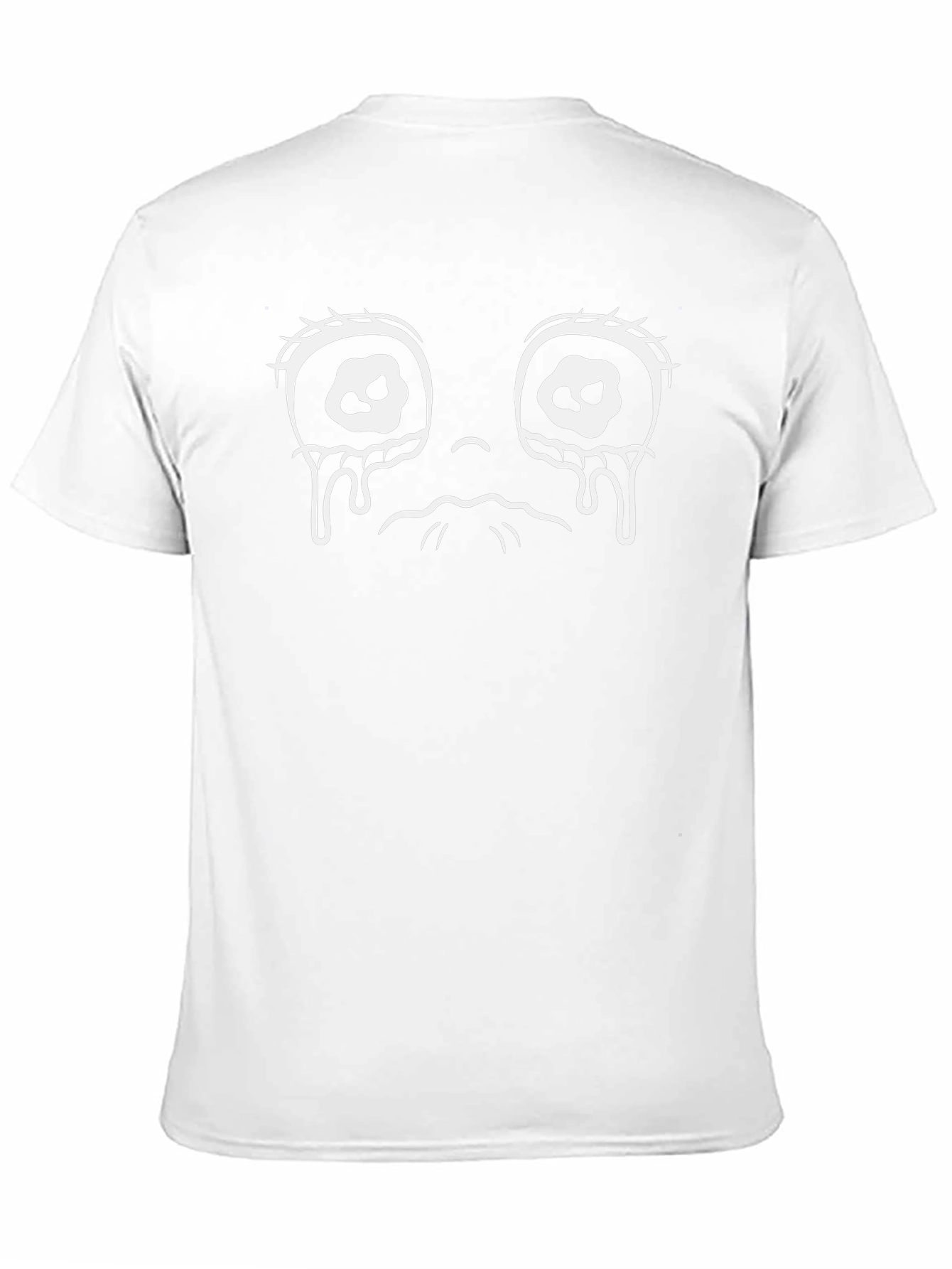 Sad Face Graphic Tee - Black Unisex T-Shirt