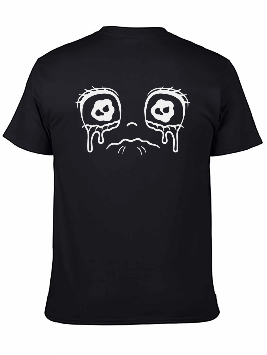 Sad Face Graphic Tee - Black Unisex T-Shirt