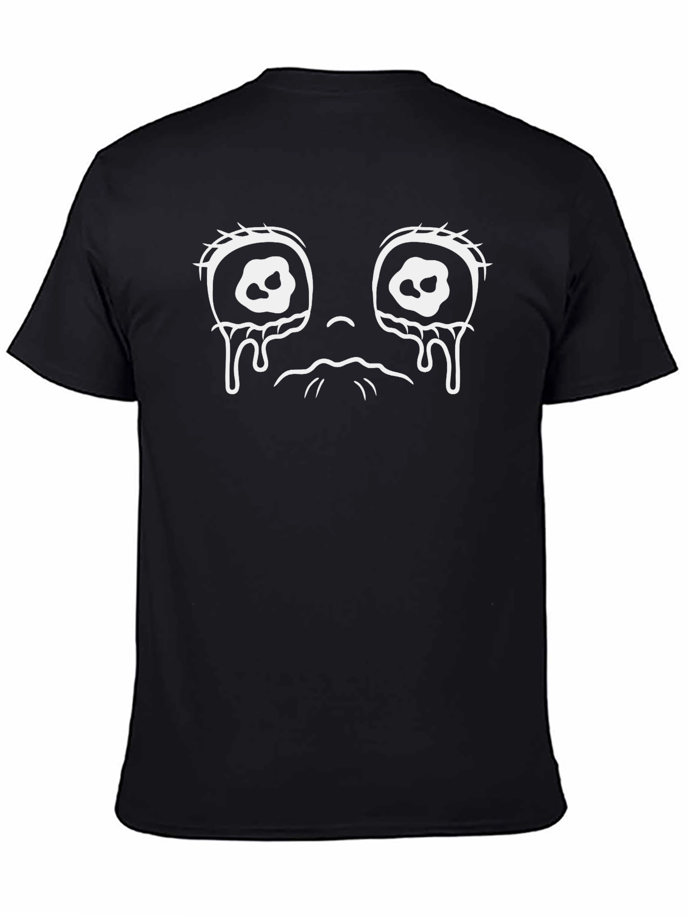 Sad Face Graphic Tee - Black Unisex T-Shirt