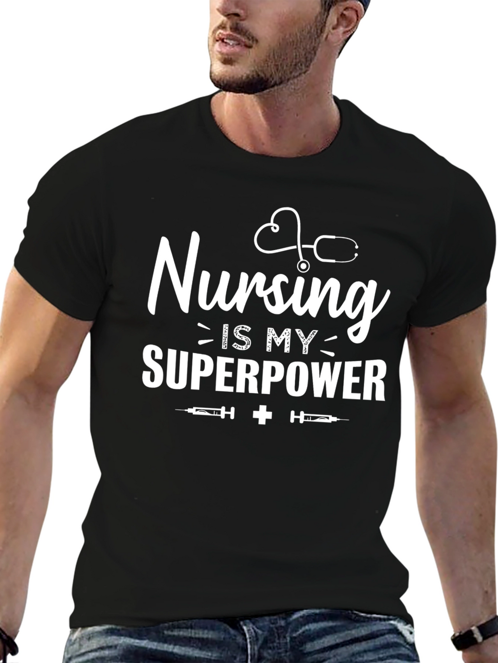 Nursing is My Superpower Graphic Tee