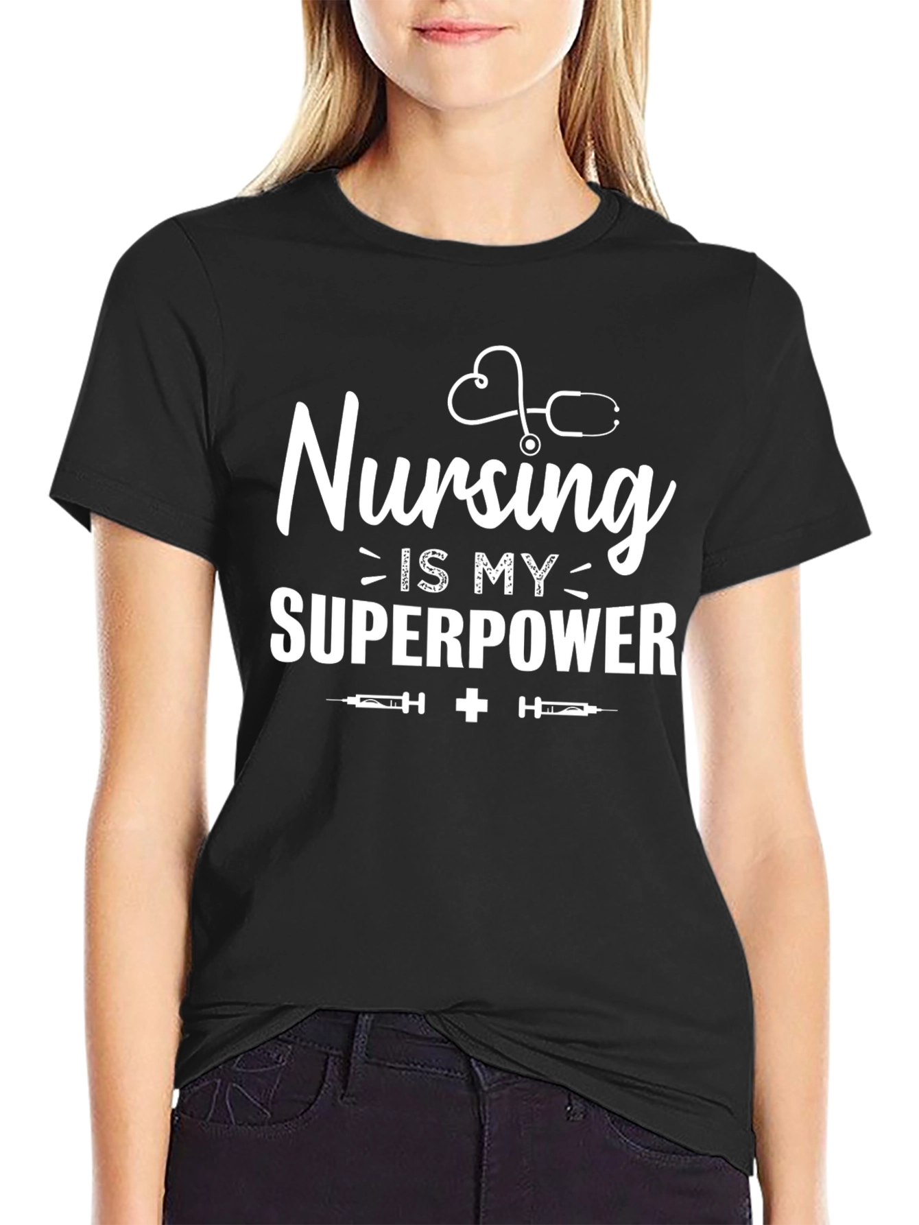 Nursing is My Superpower Graphic Tee