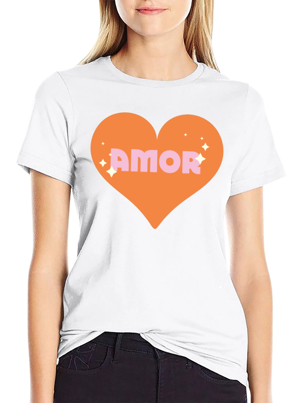 Amor Heart Graphic Tee - Trendy Love Shirt