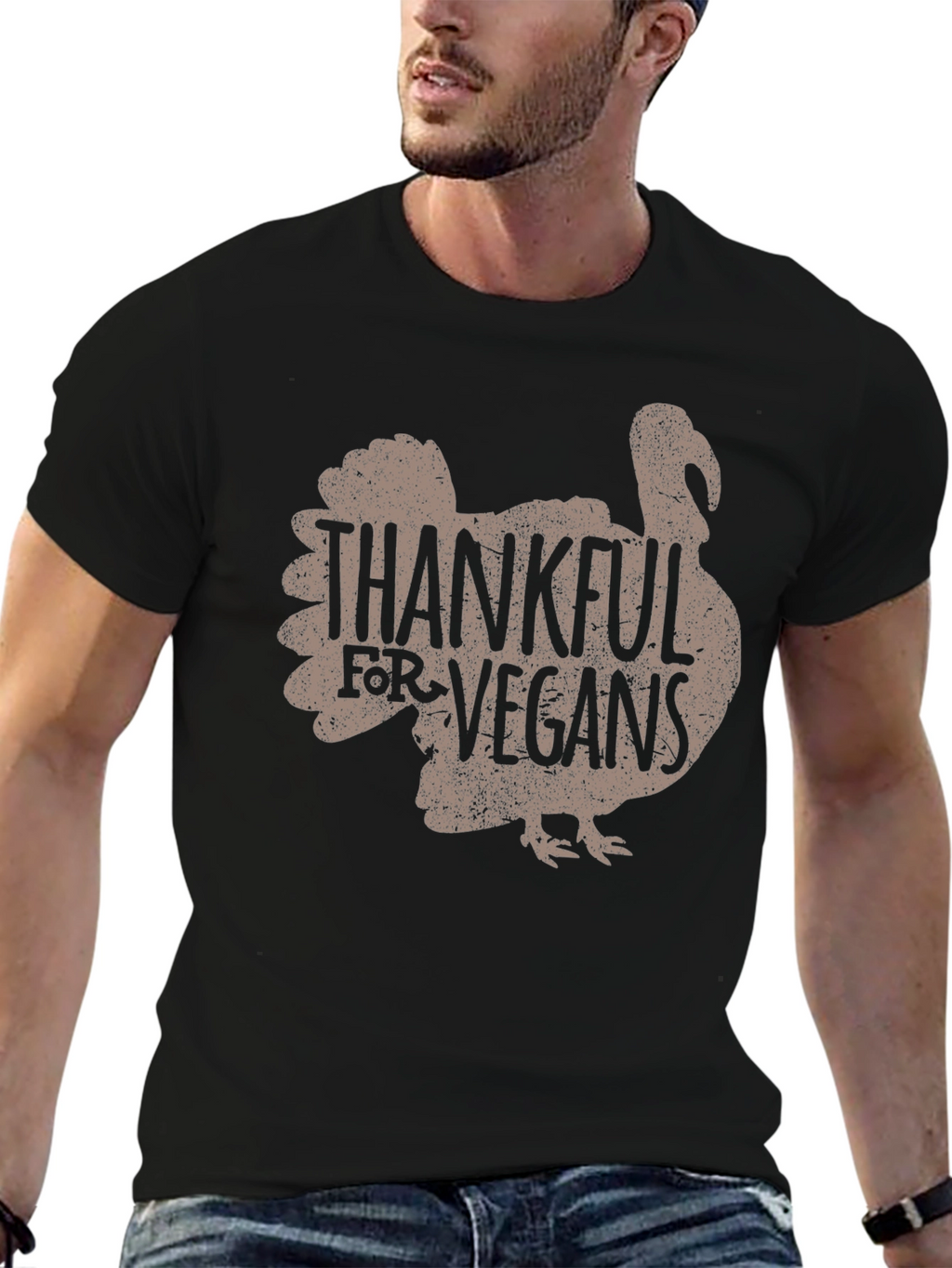 Thankful for Vegans Turkey Graphic Tee