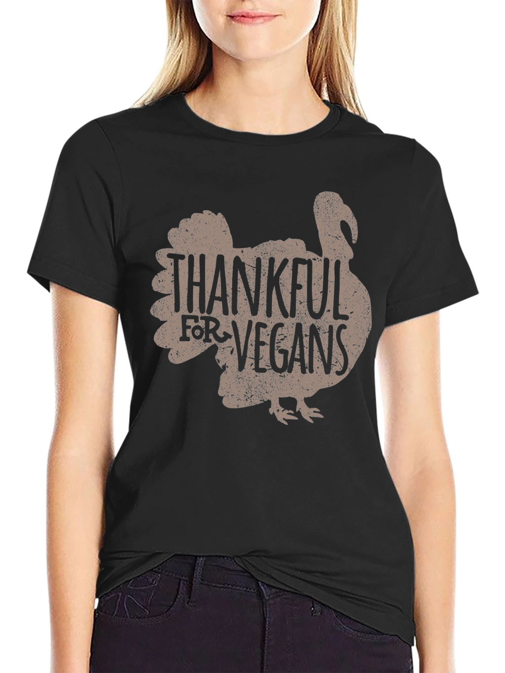 Thankful for Vegans Turkey Graphic Tee
