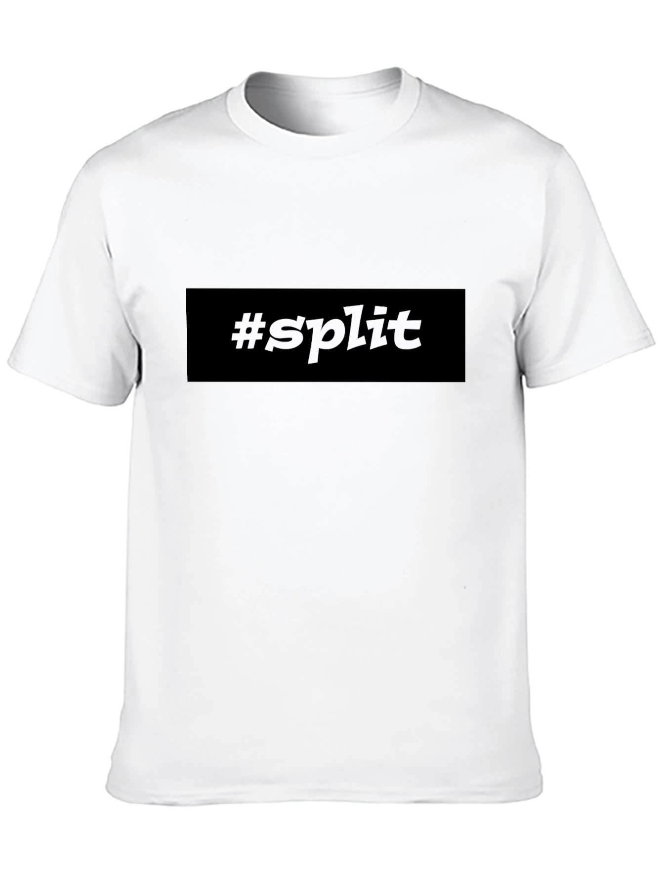 Hashtag Split Black T-Shirt