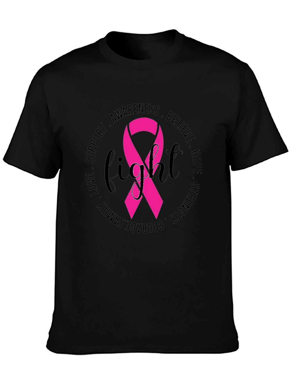 Breast Cancer Awareness Fight Ribbon T-Shirt
