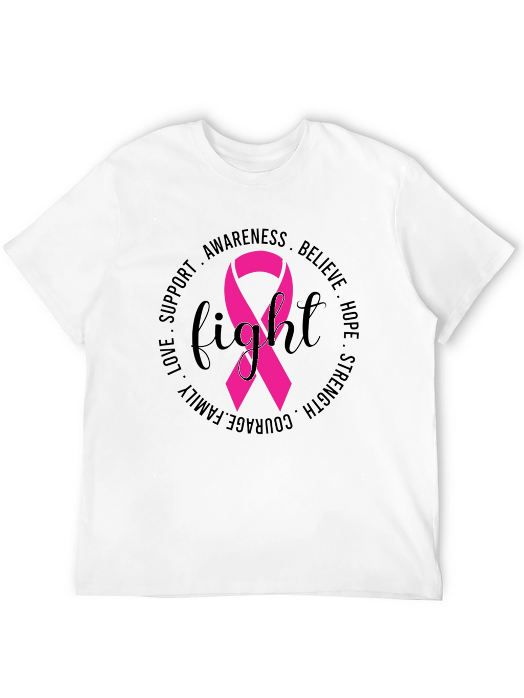 Breast Cancer Awareness Fight Ribbon T-Shirt