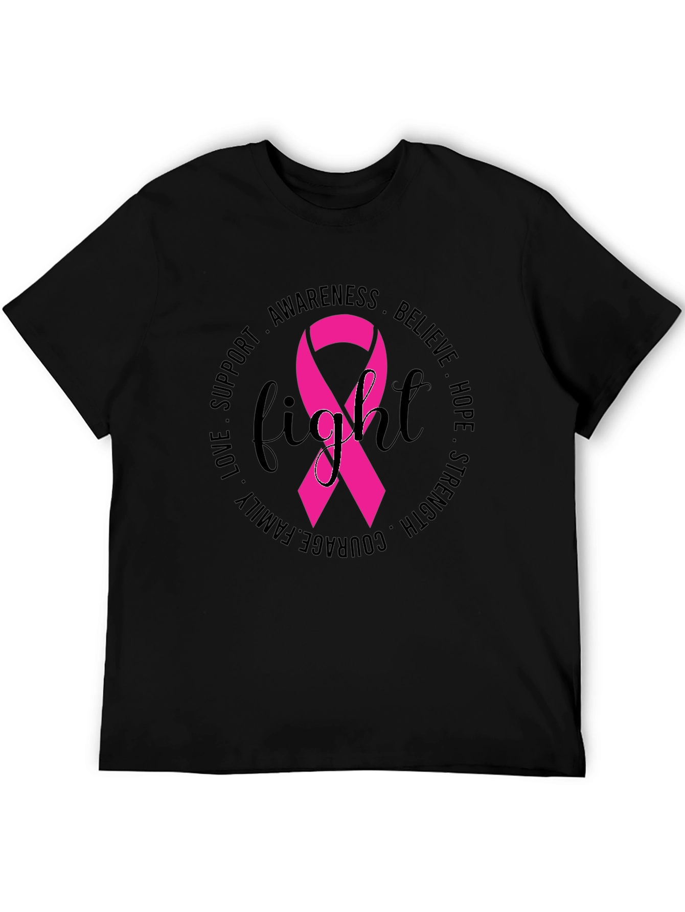 Breast Cancer Awareness Fight Ribbon T-Shirt