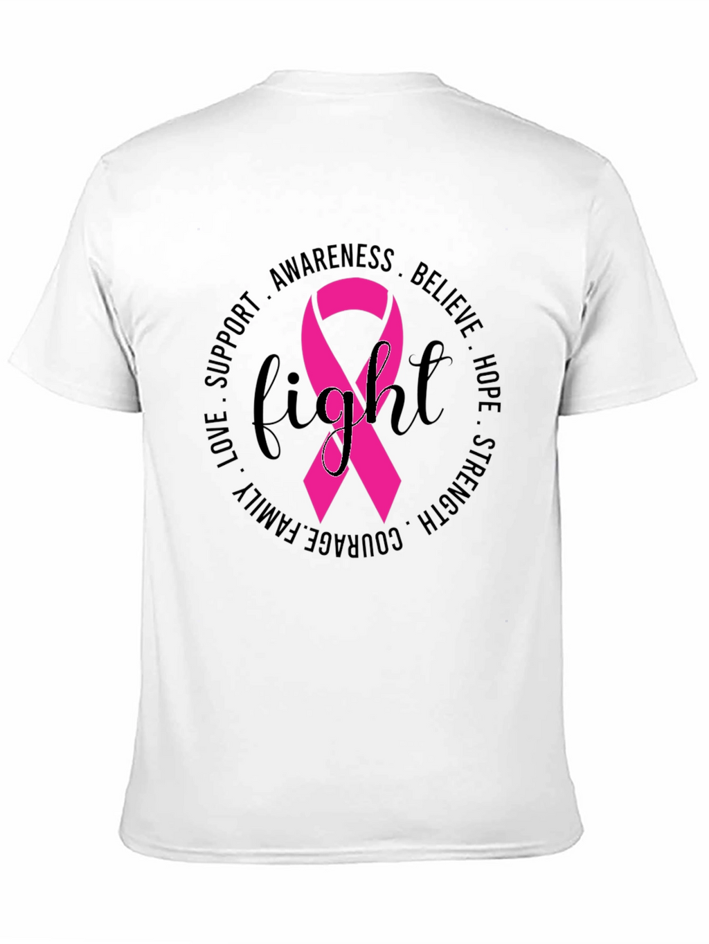 Breast Cancer Awareness Fight Ribbon T-Shirt