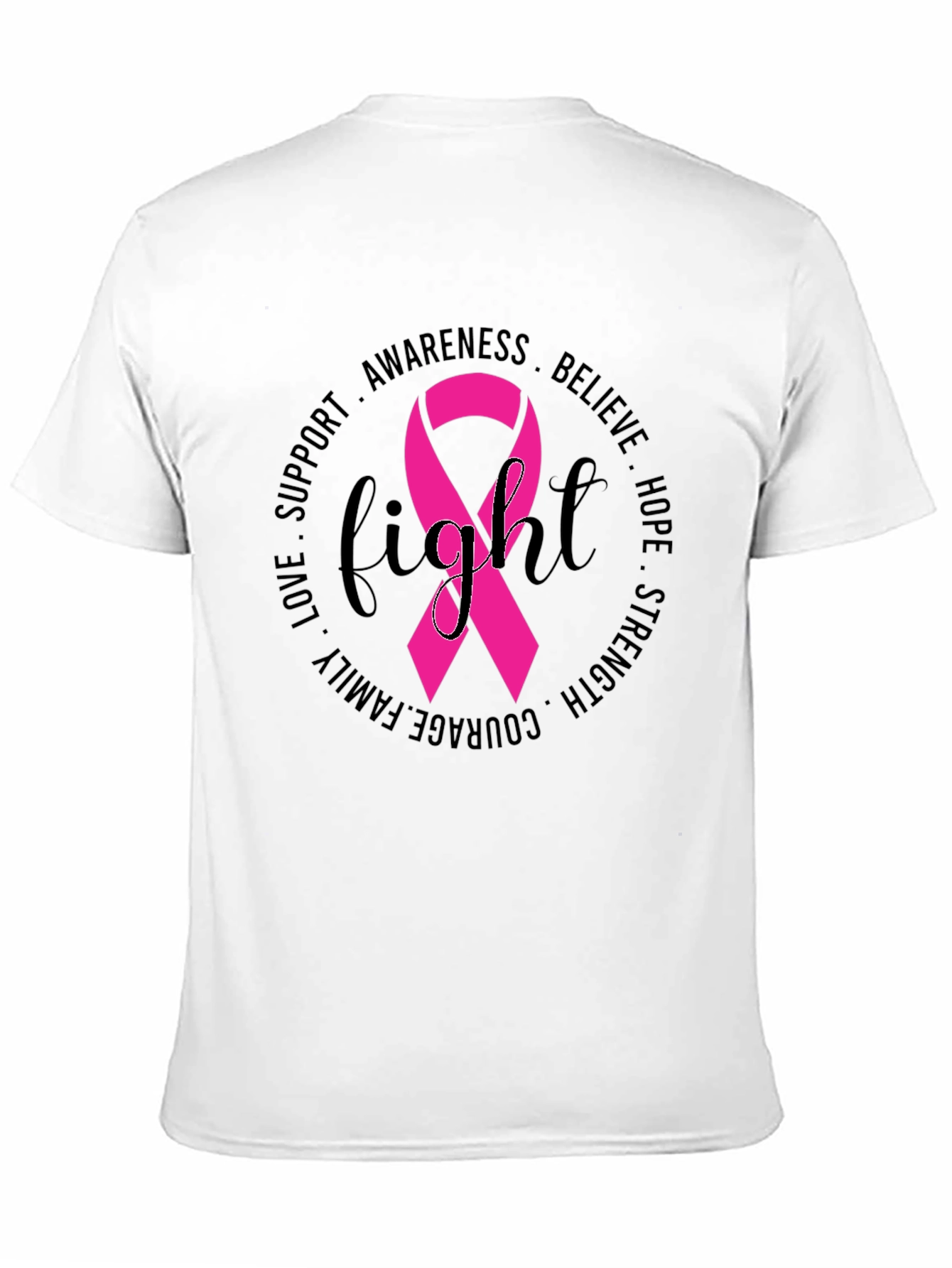 Breast Cancer Awareness Fight Ribbon T-Shirt