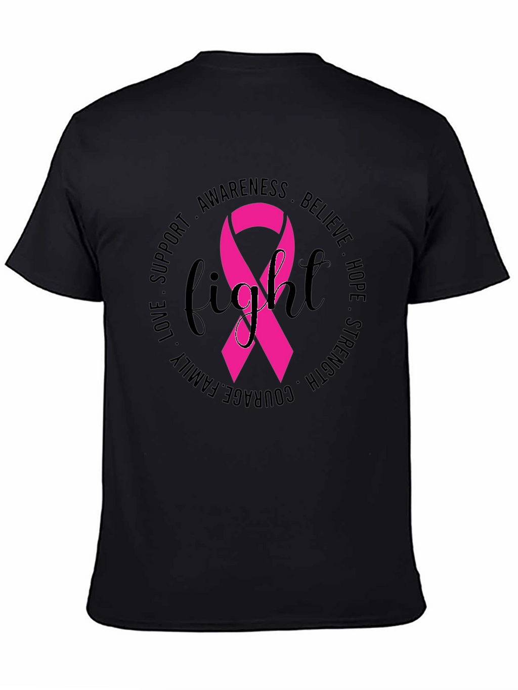 Breast Cancer Awareness Fight Ribbon T-Shirt