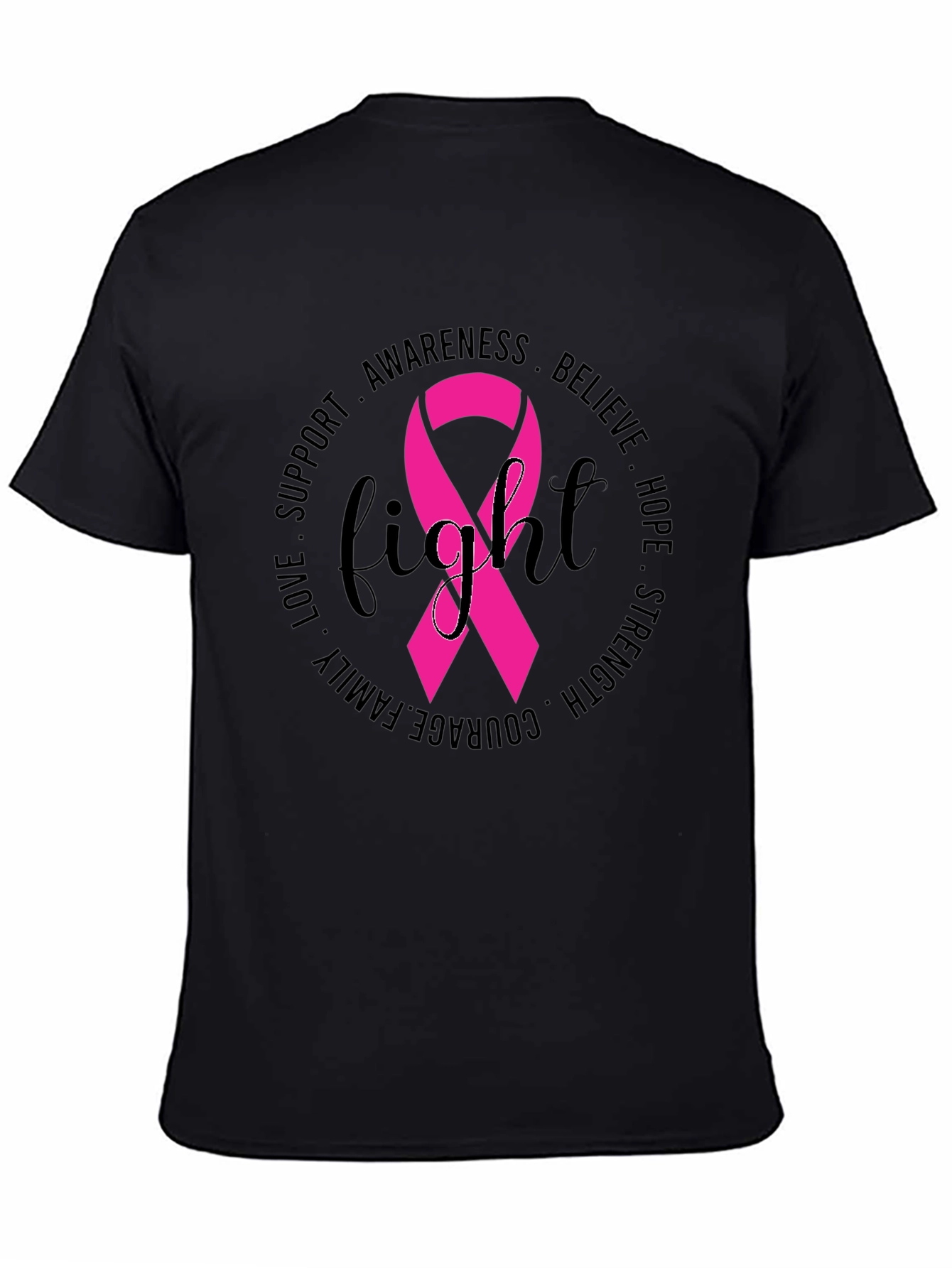 Breast Cancer Awareness Fight Ribbon T-Shirt
