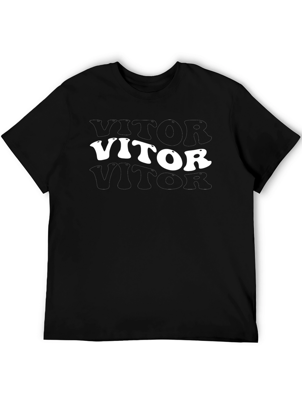 Retro VITOR Black T-Shirt