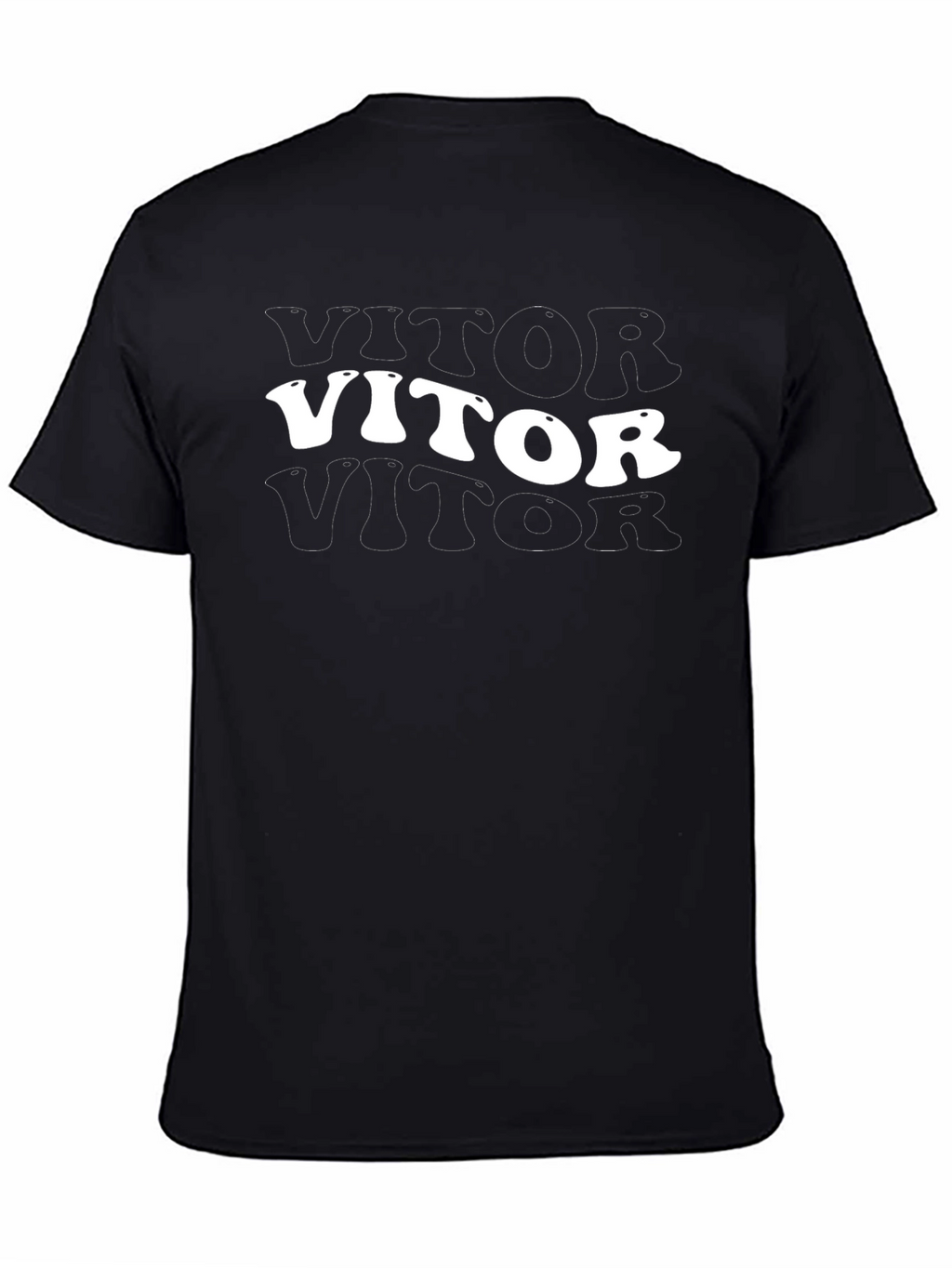 Retro VITOR Black T-Shirt