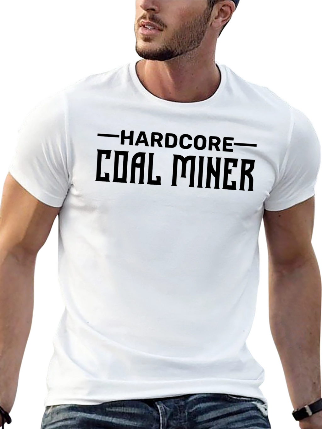 Hardcore Coal Miner Black T-Shirt