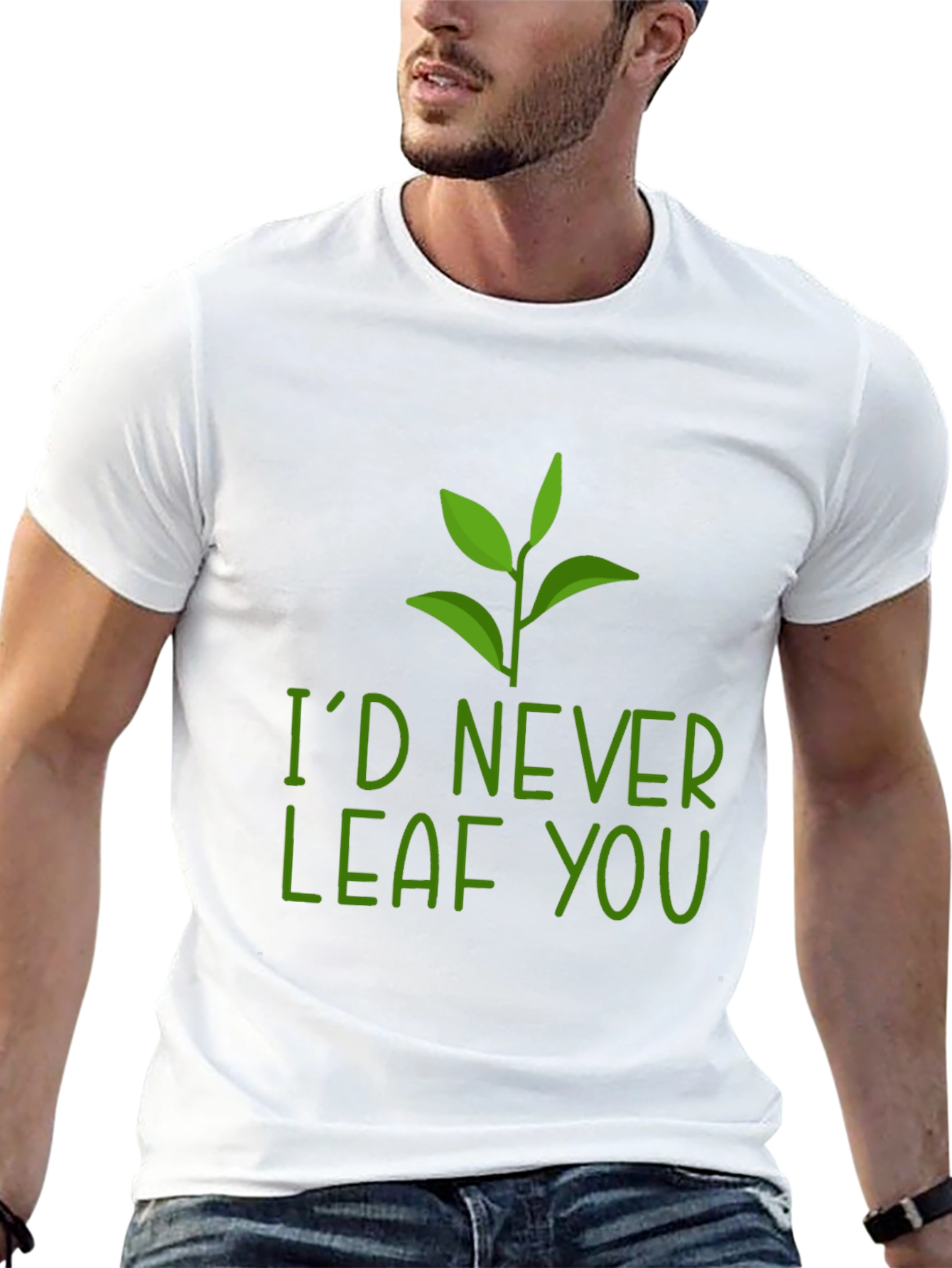 Id Never Leaf You Pun Graphic Tee