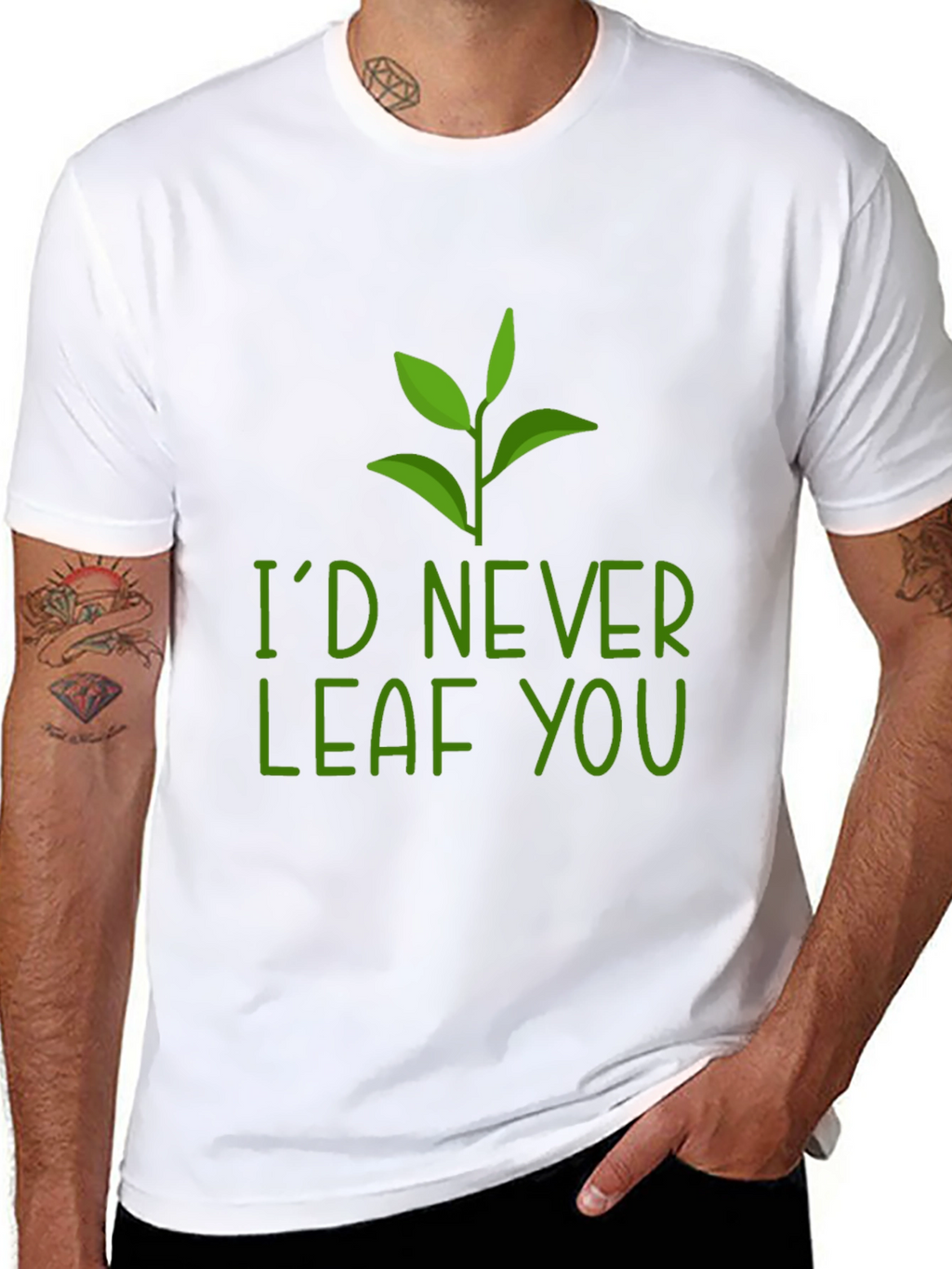 Id Never Leaf You Pun Graphic Tee