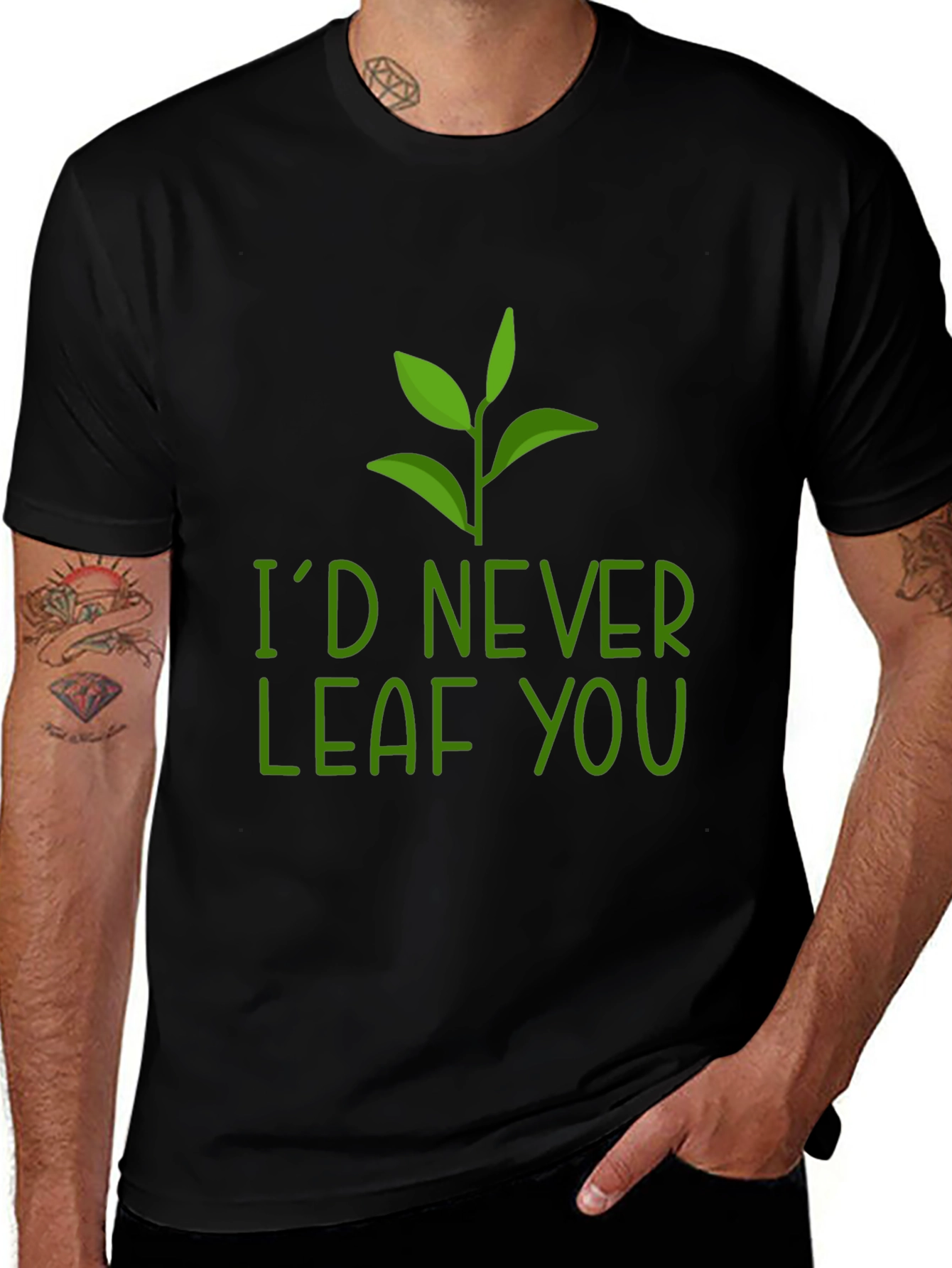 Id Never Leaf You Pun Graphic Tee