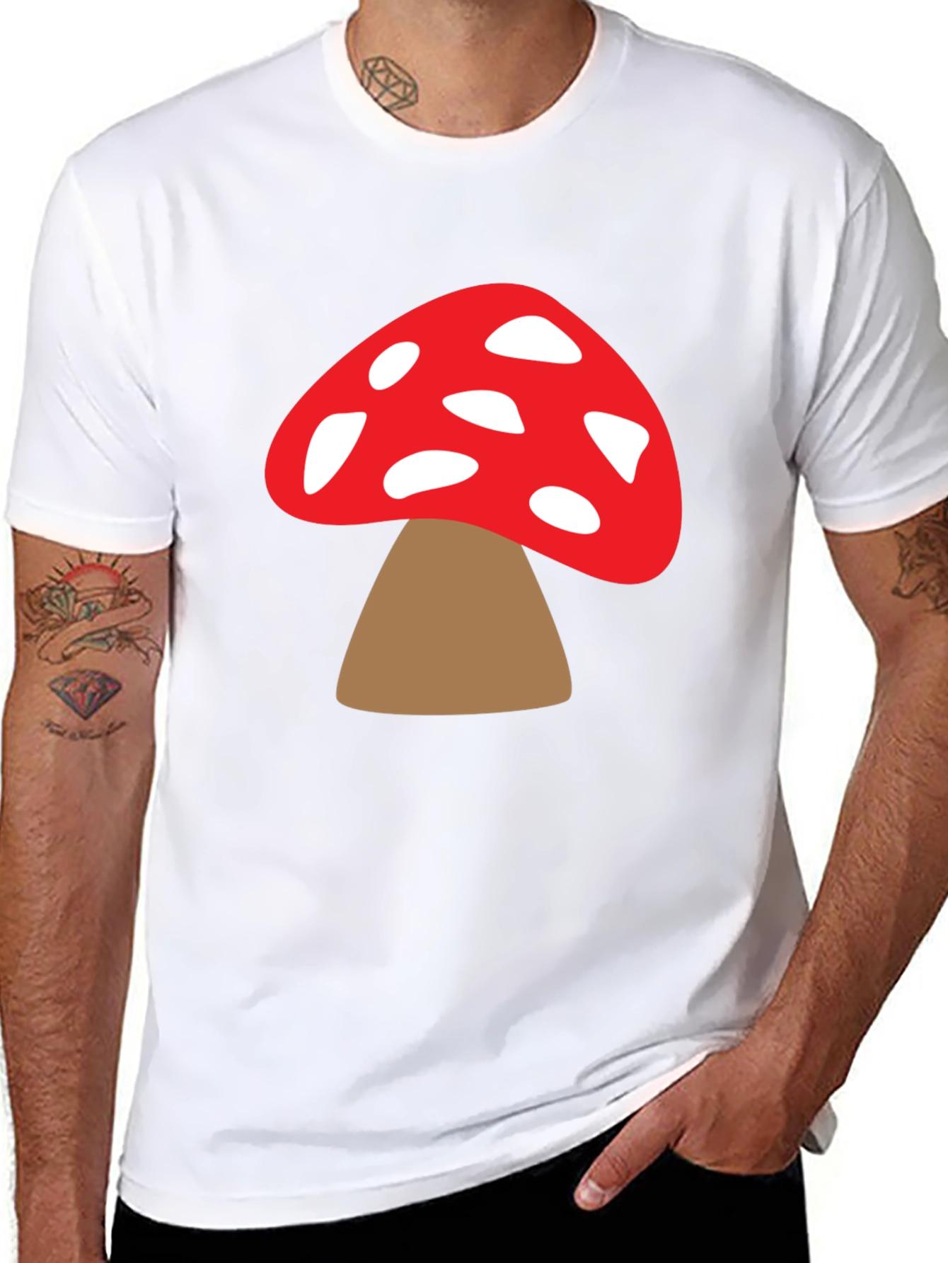 Mushroom Graphic T-Shirt - Funky Design
