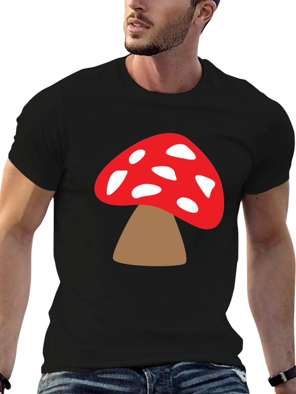 Mushroom Graphic T-Shirt - Funky Design