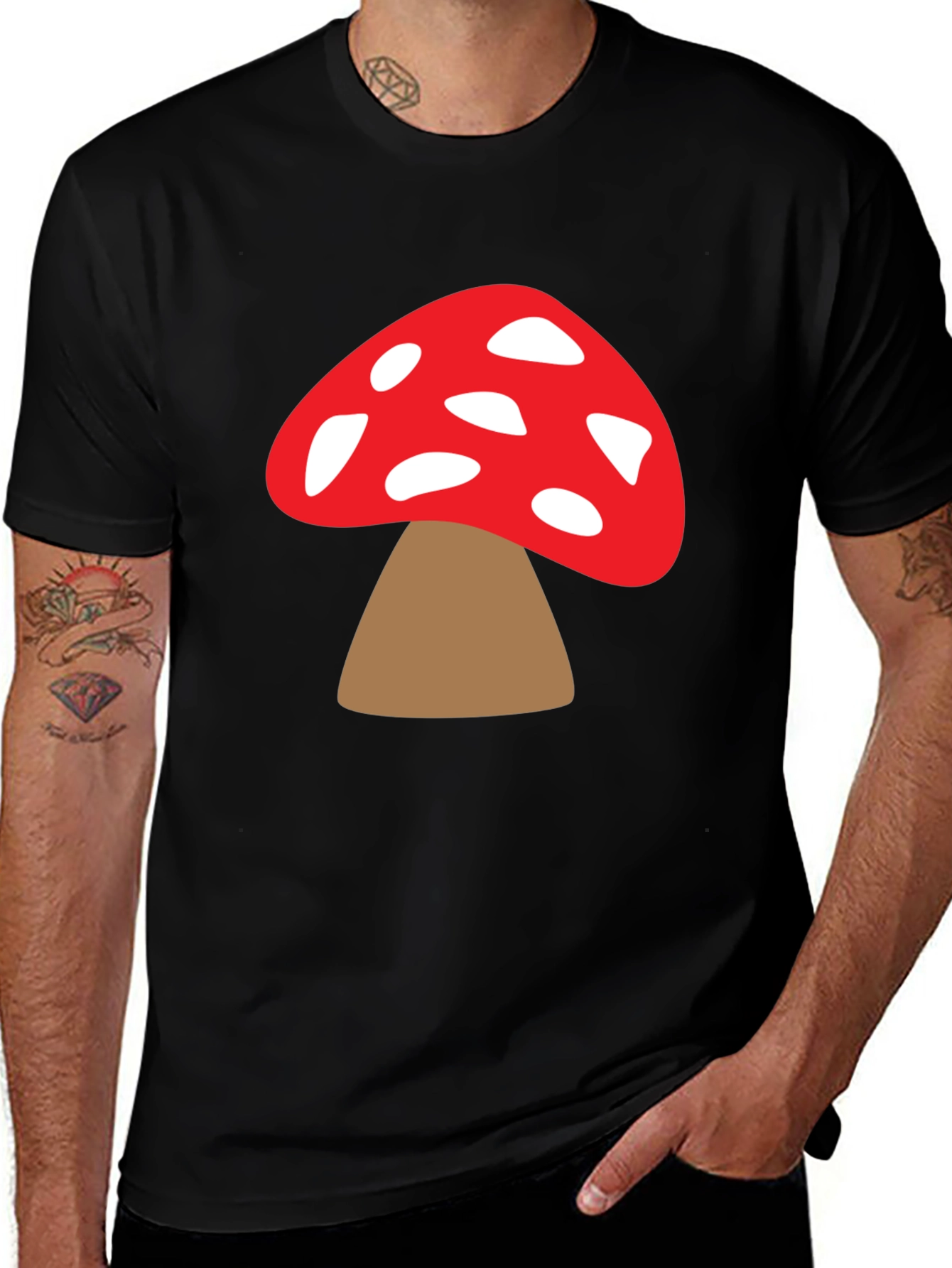 Mushroom Graphic T-Shirt - Funky Design