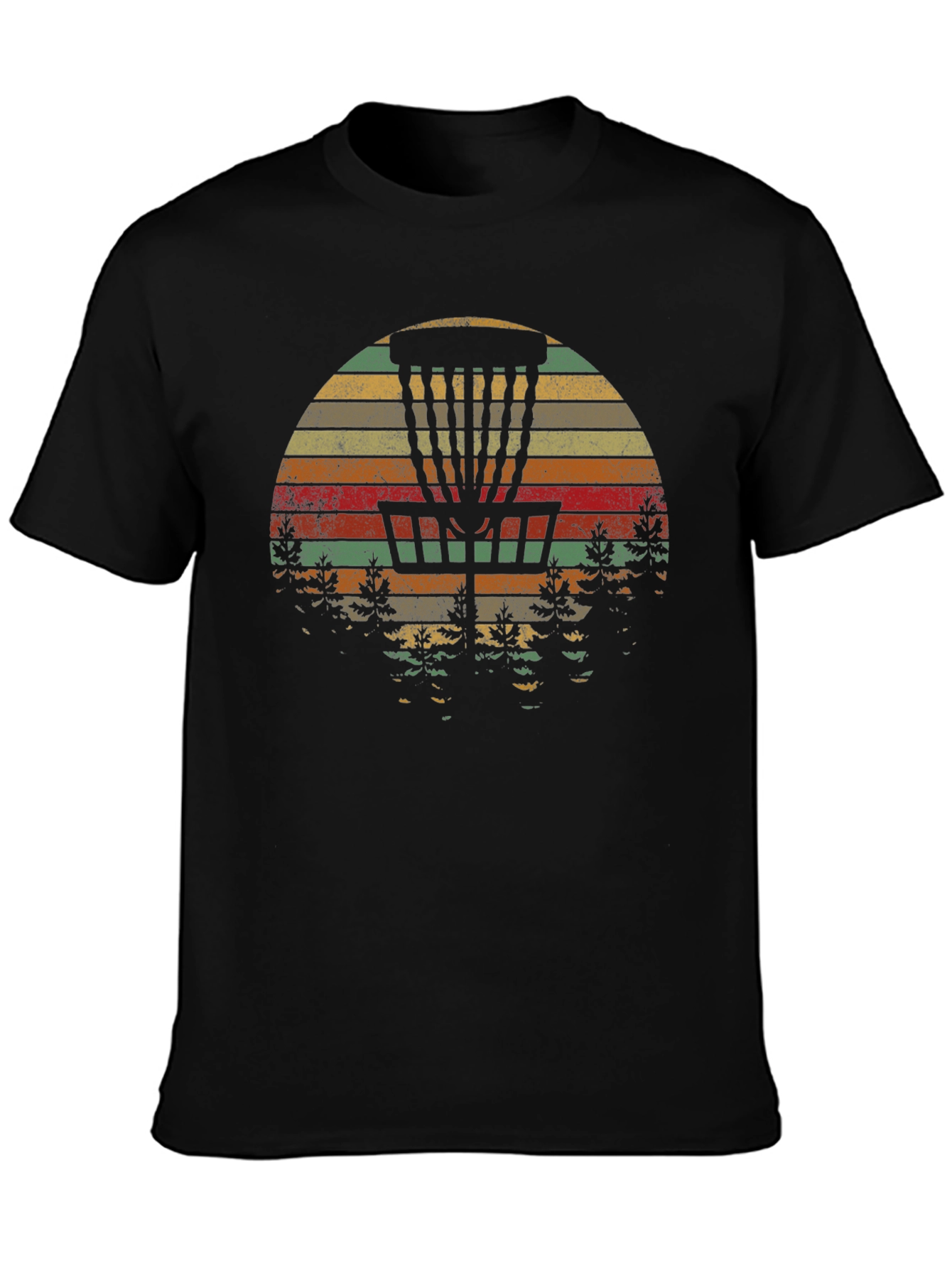 Retro Disc Golf Sunset T-Shirt