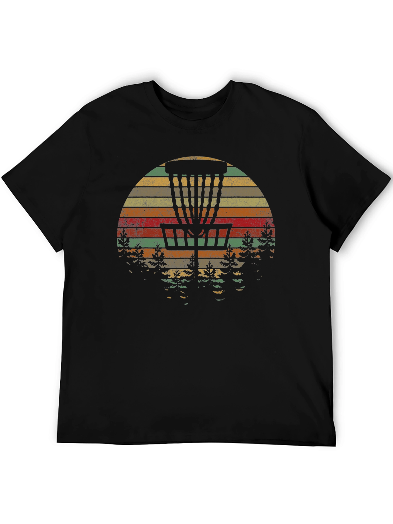 Retro Disc Golf Sunset T-Shirt