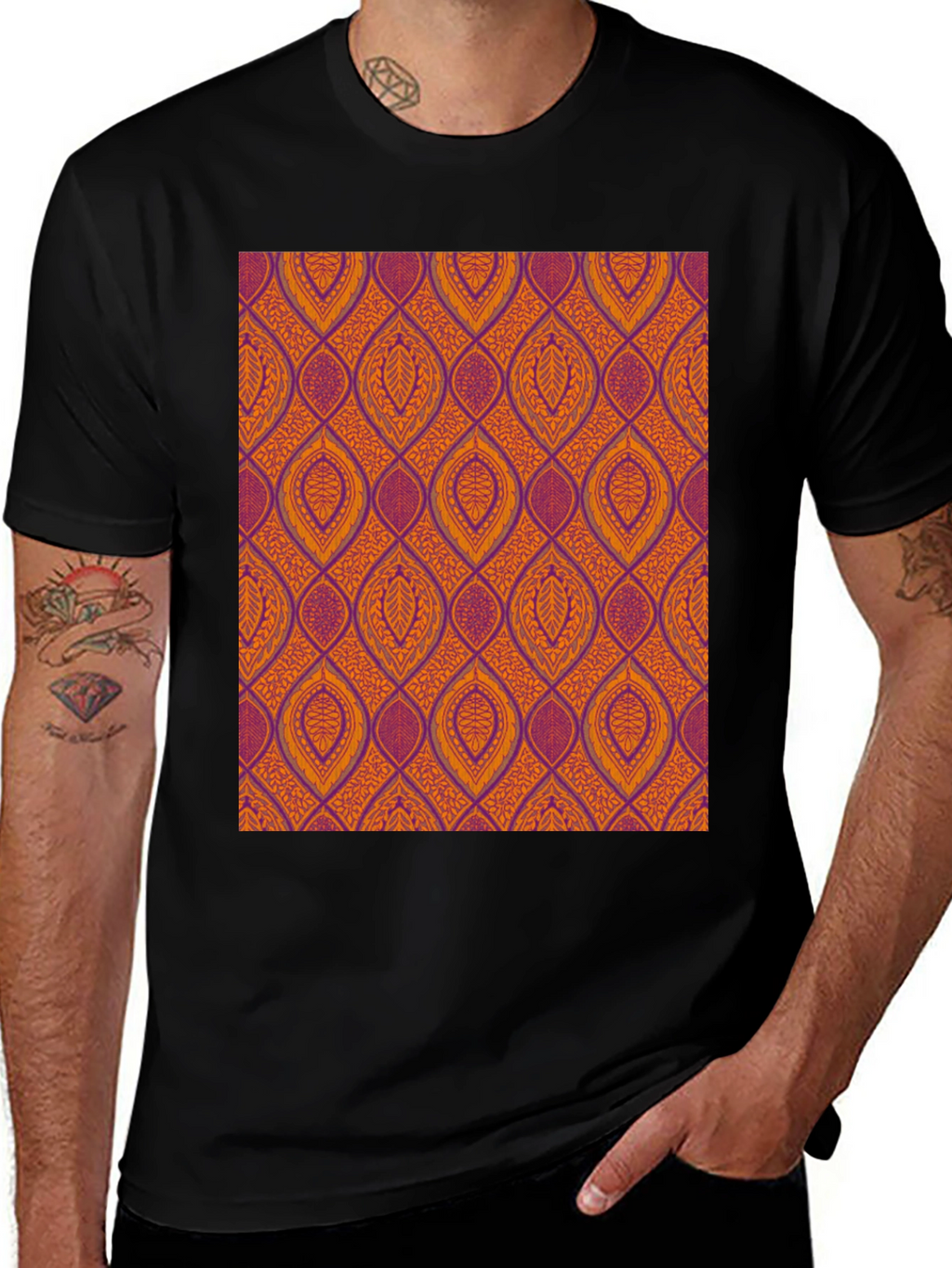 Stylish Patterned Tee - Unique Design