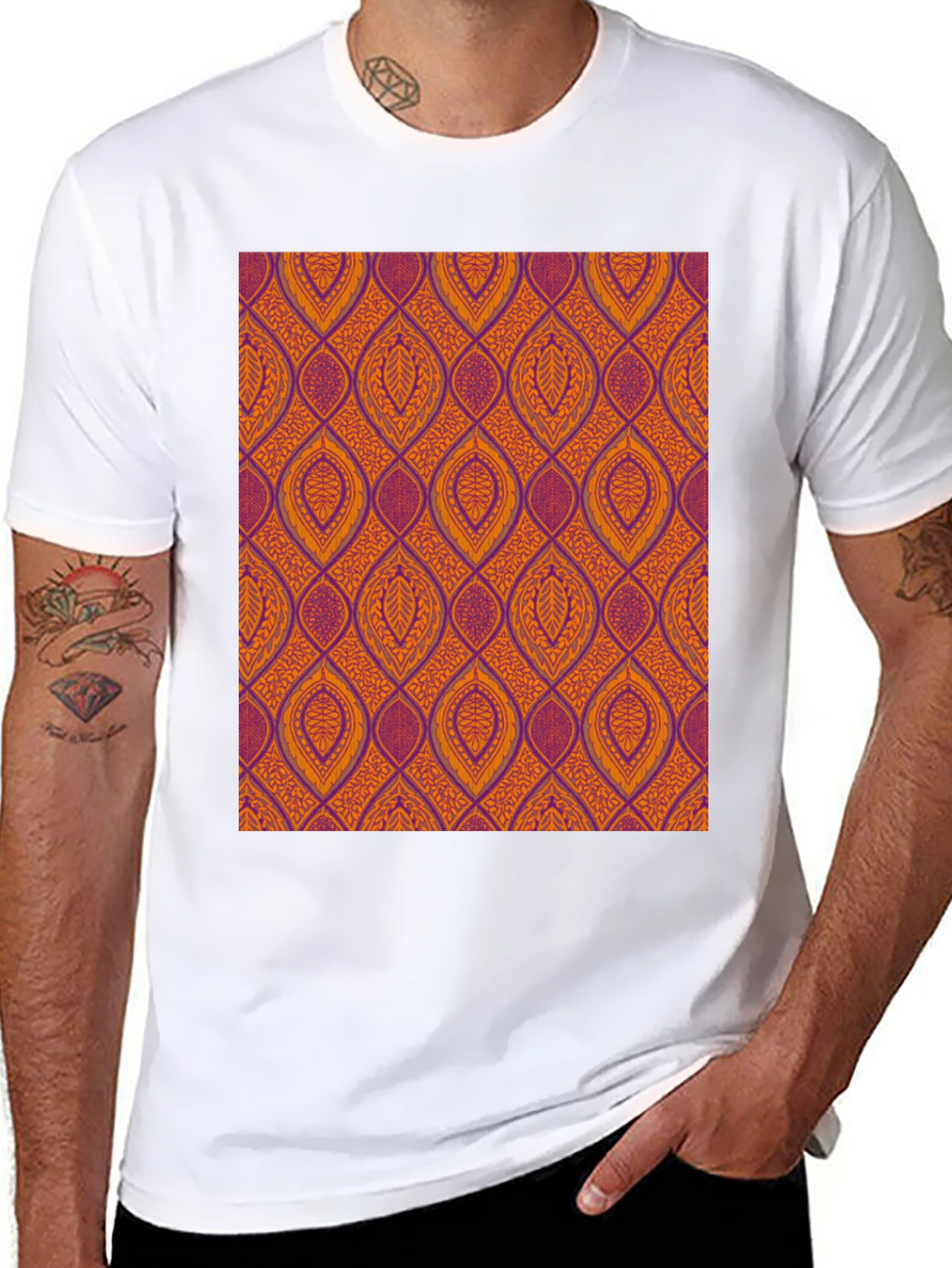 Stylish Patterned Tee - Unique Design