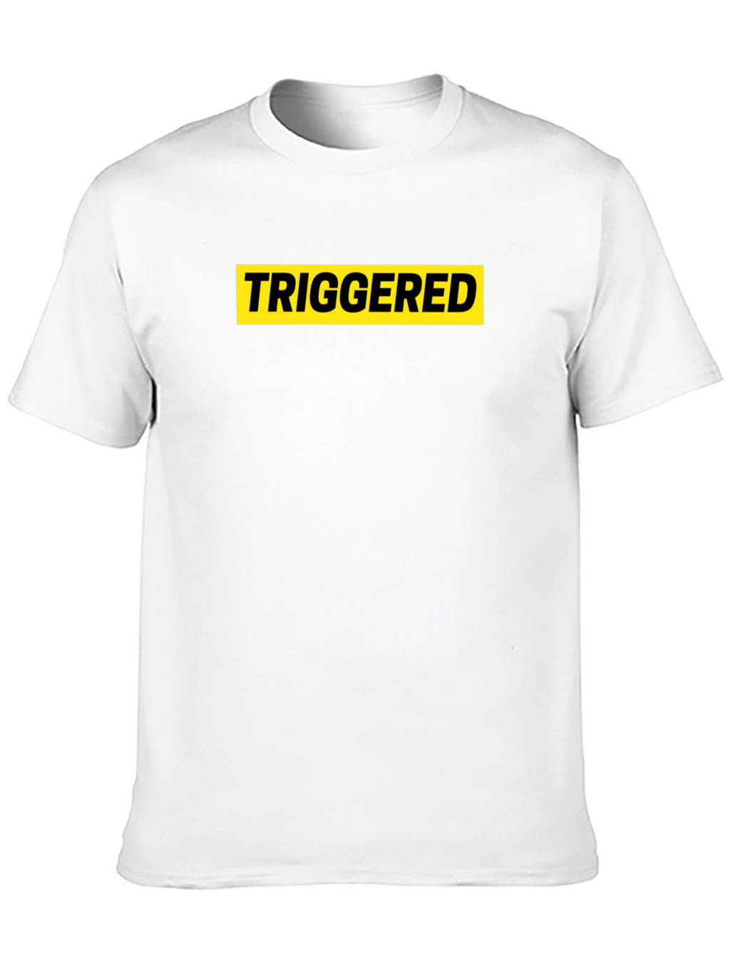 Triggered Graphic Tee - Black Cotton T-Shirt