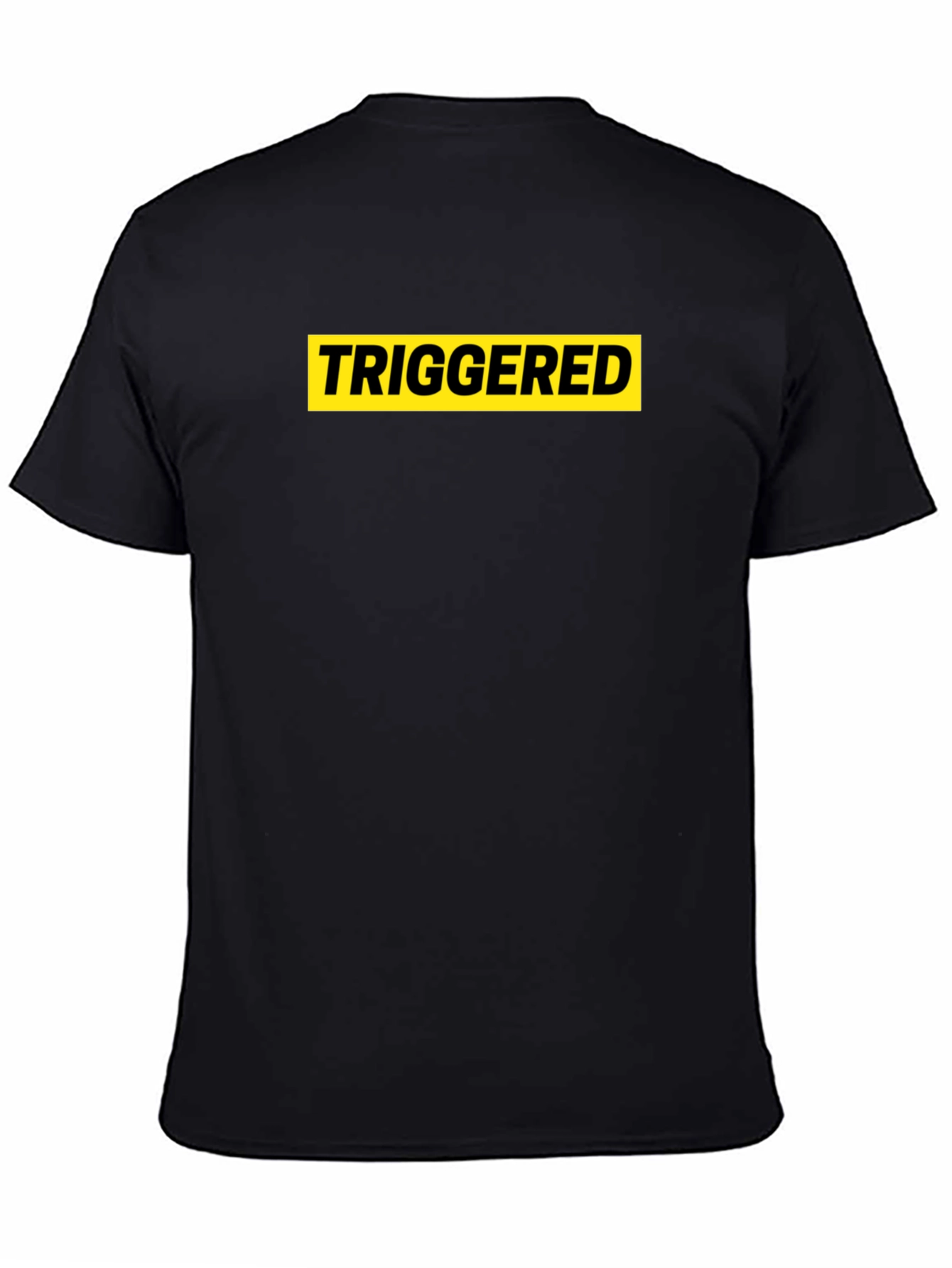 Triggered Graphic Tee - Black Cotton T-Shirt