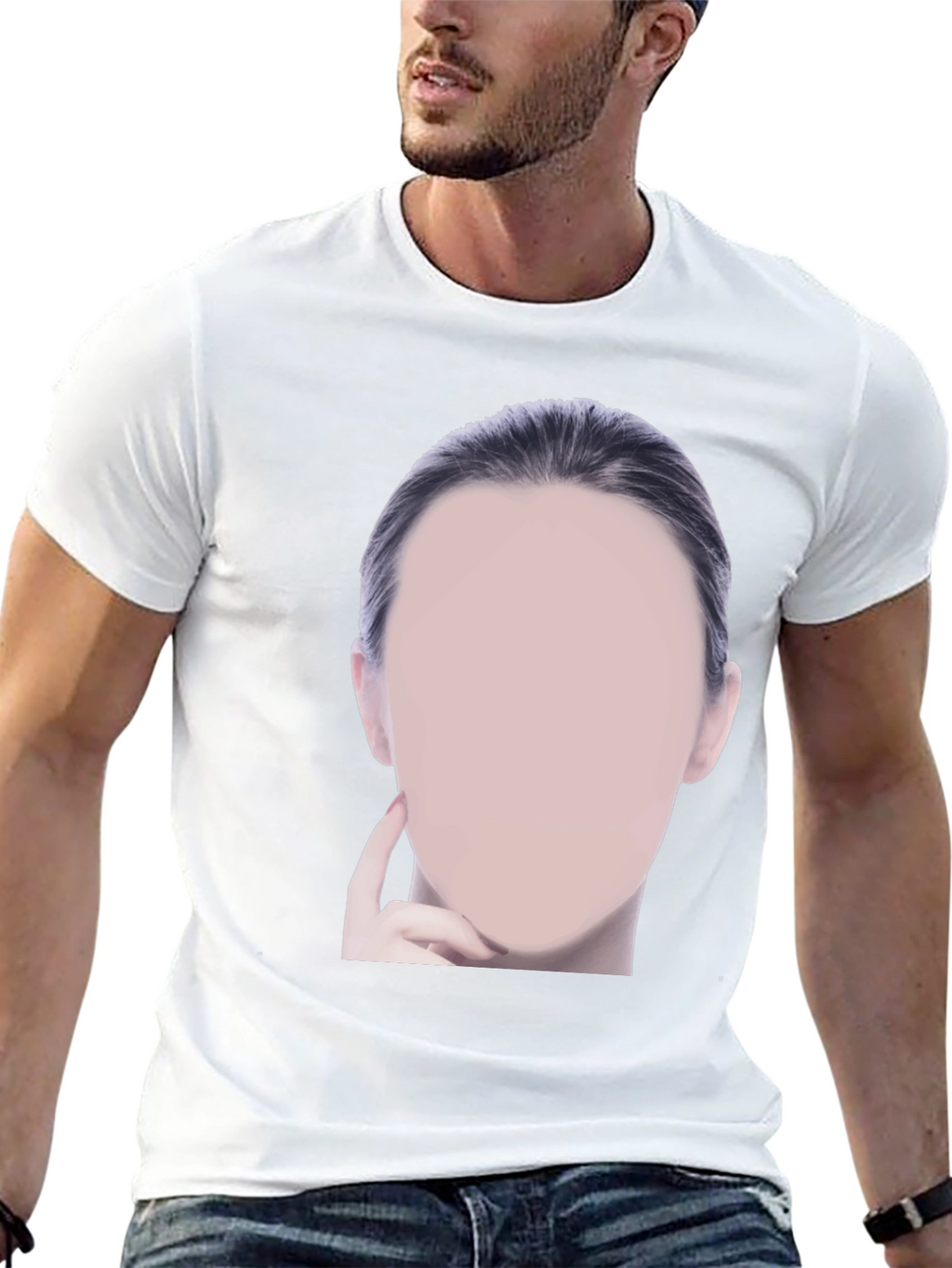 Black Graphic Tee - Mystery Woman Design