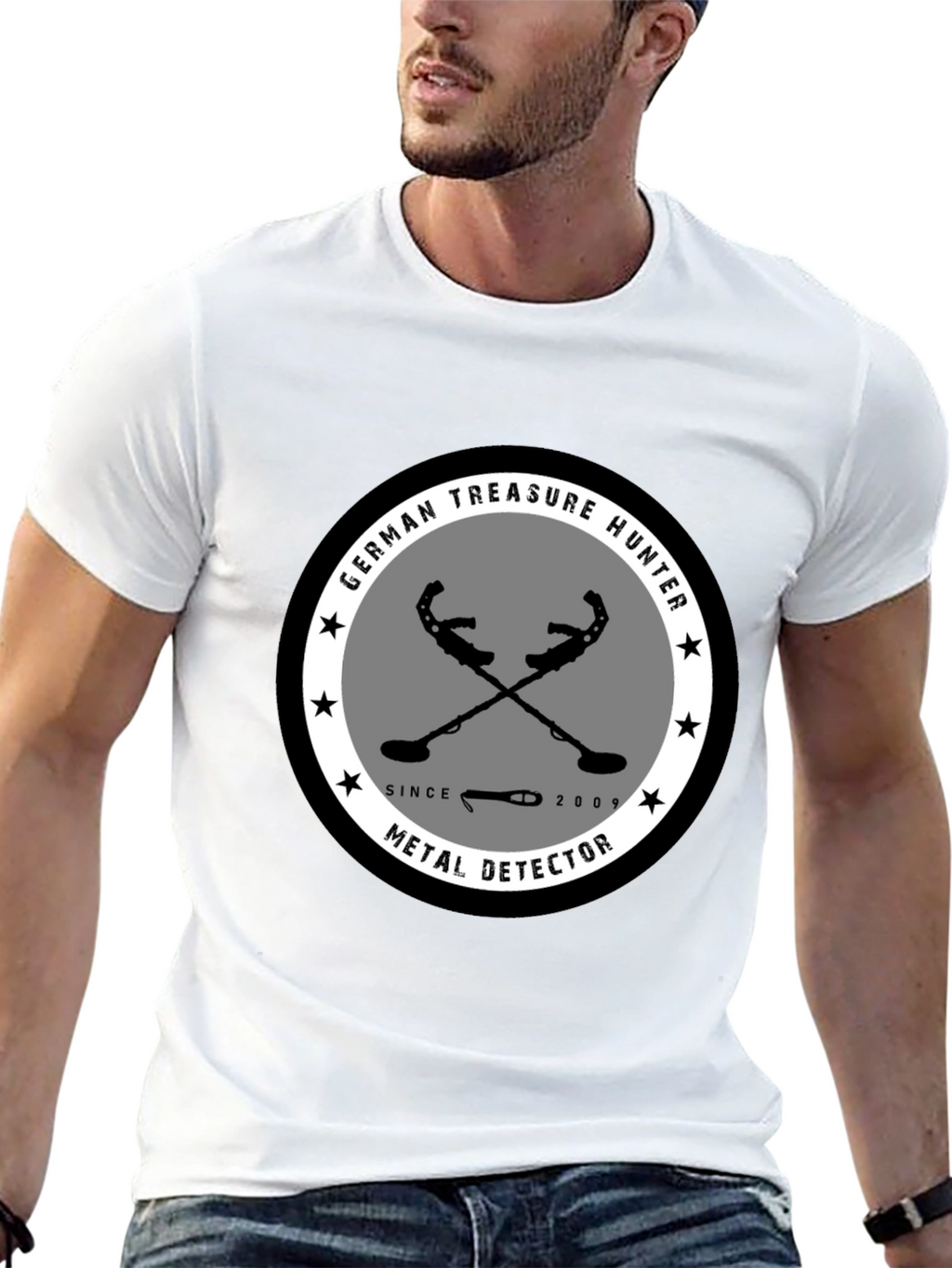 German Treasure Hunter Metal Detector T-Shirt