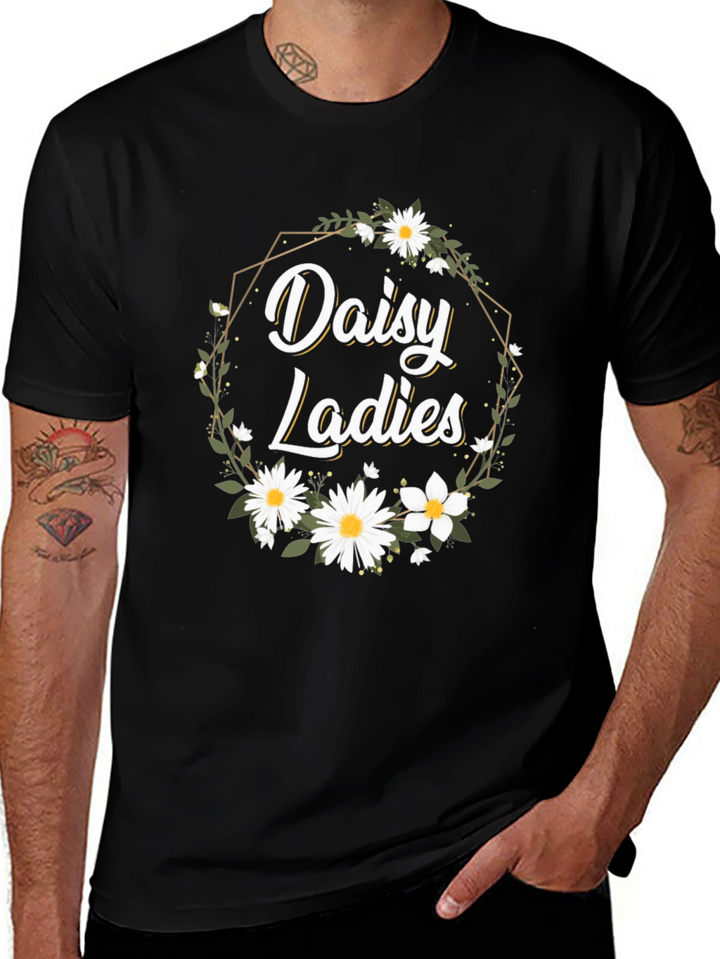 Daisy Ladies Graphic Tee - Floral Print