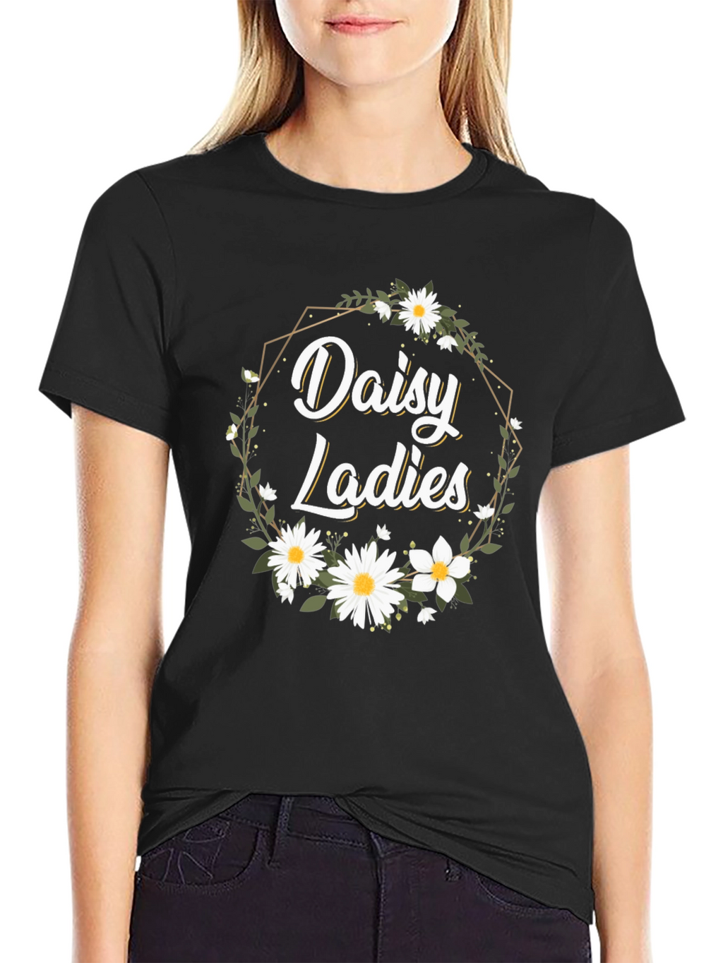 Daisy Ladies Graphic Tee - Floral Print
