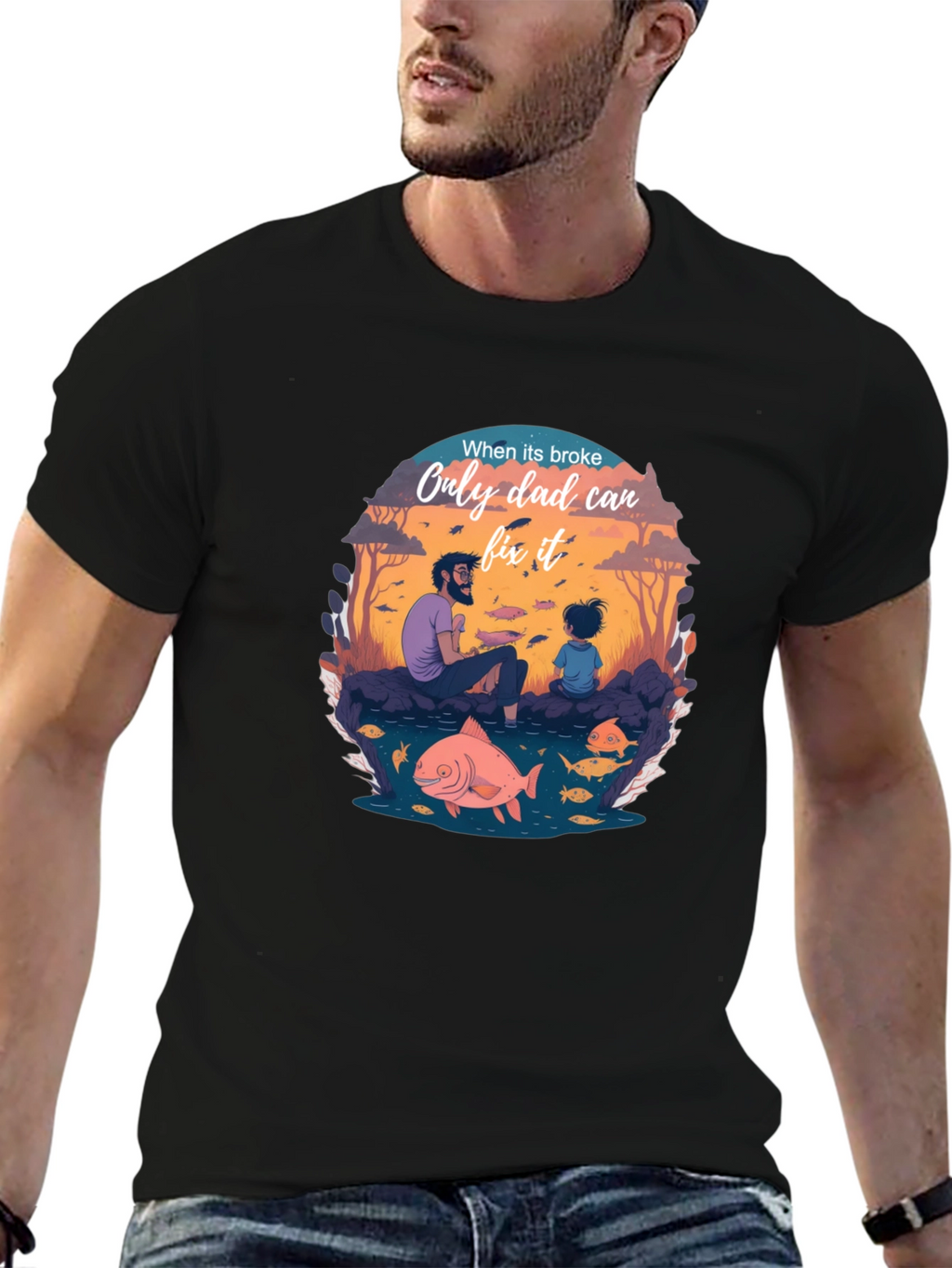Dad Fixes All T-Shirt