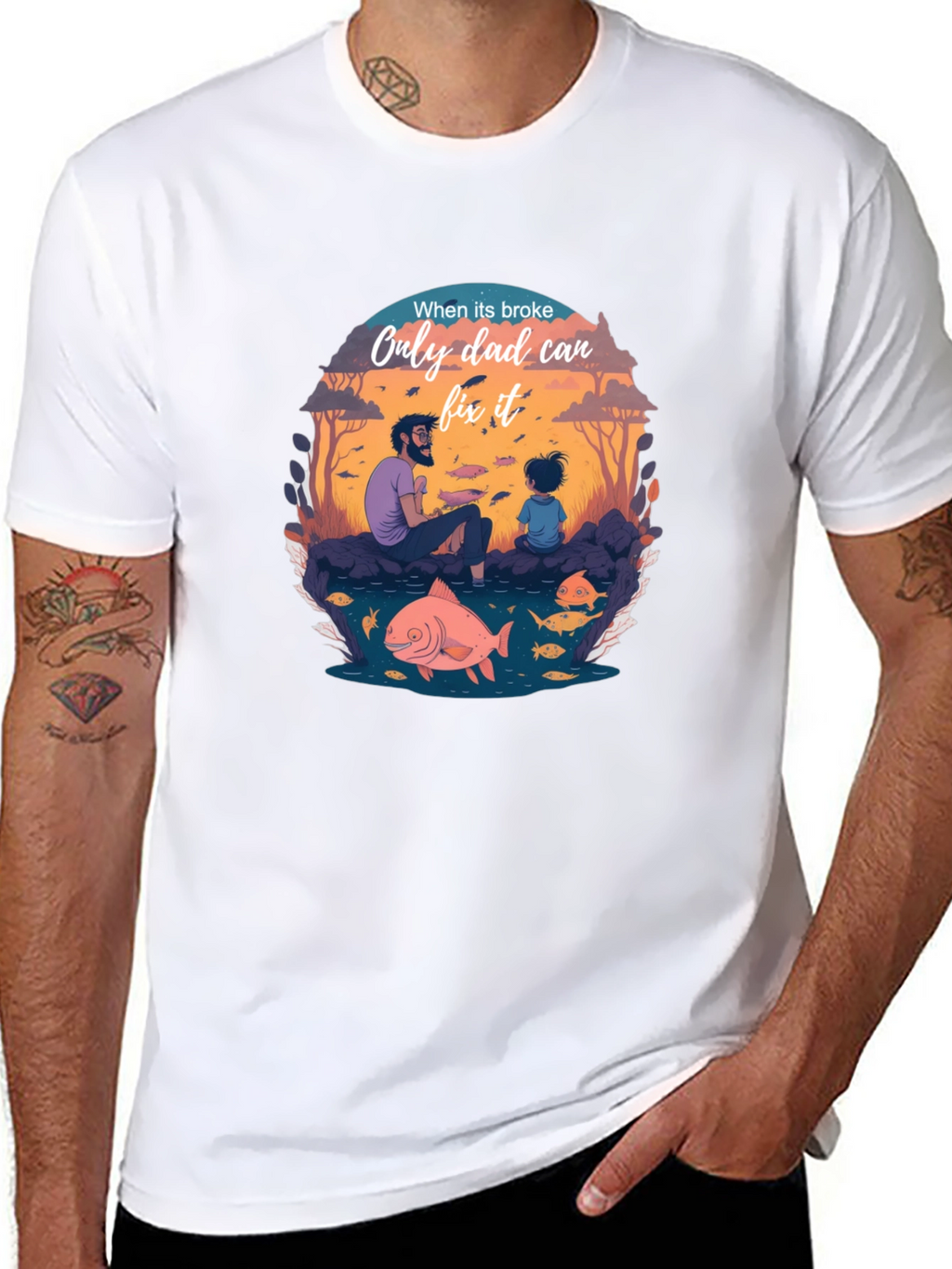 Dad Fixes All T-Shirt