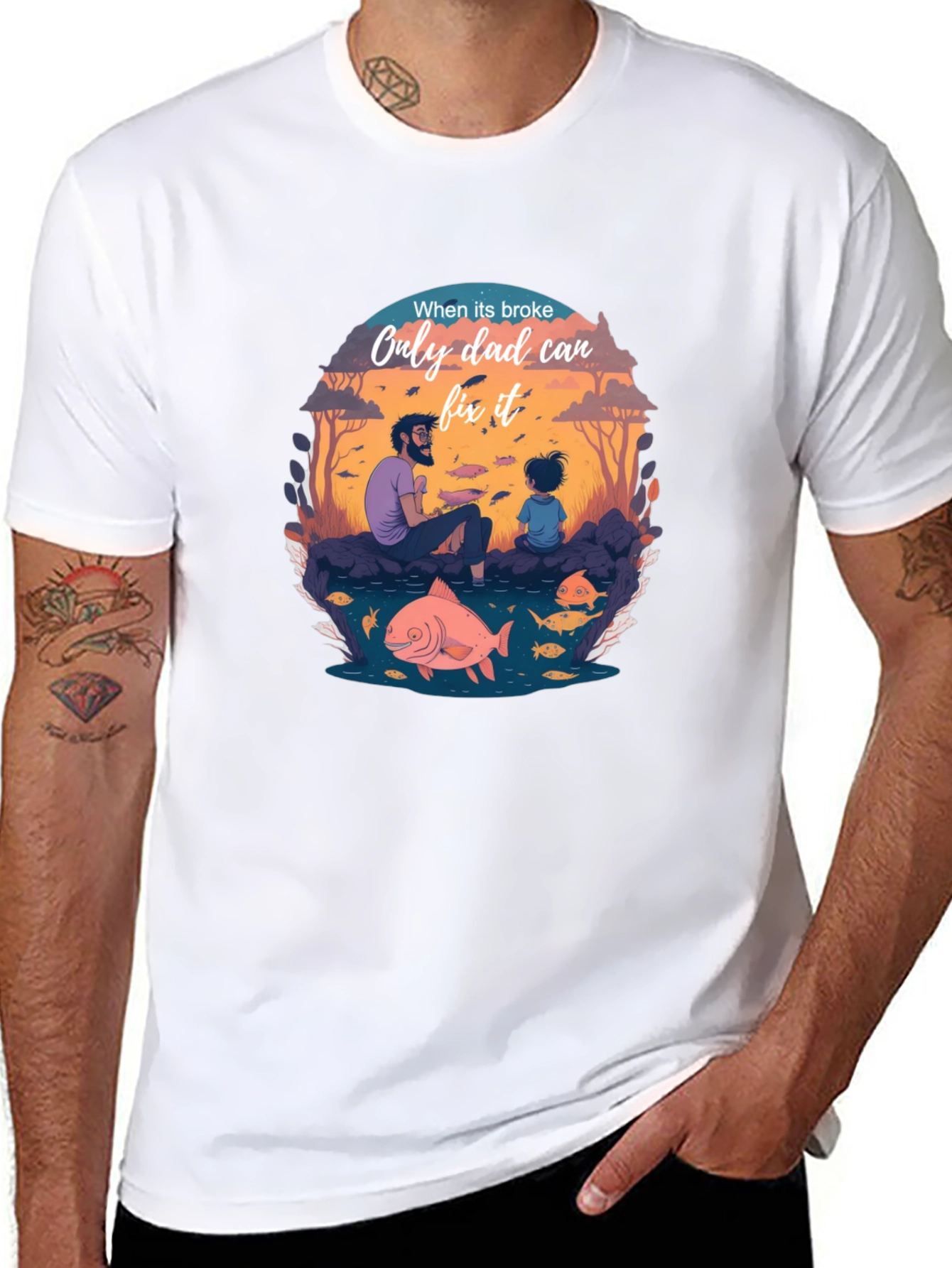 Dad Fixes All T-Shirt