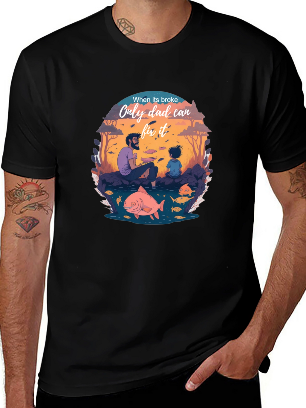 Dad Fixes All T-Shirt