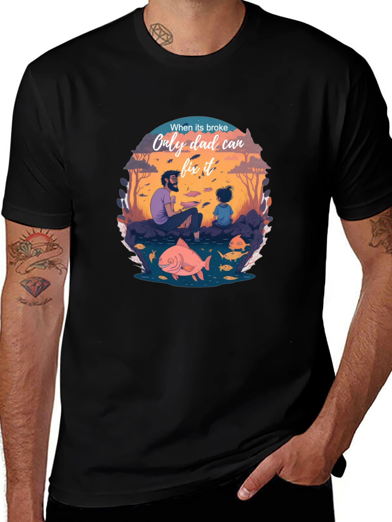 Dad Fixes All T-Shirt