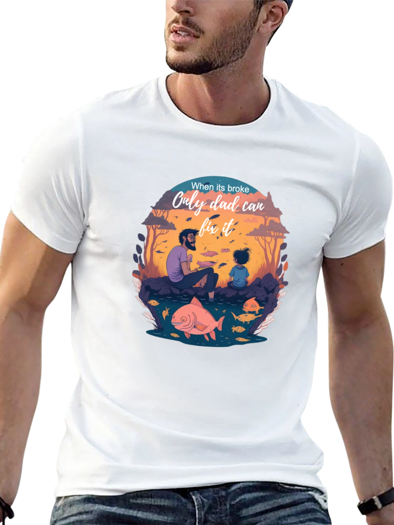 Dad Fixes All T-Shirt